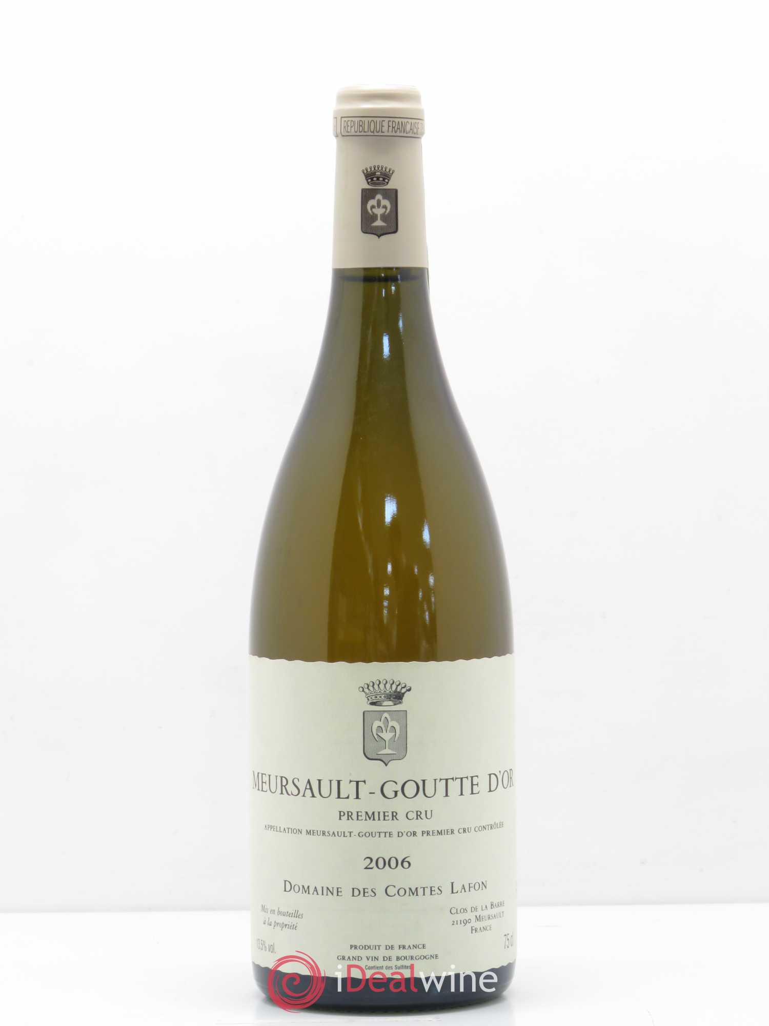 Meursault 1er Cru Goutte d'Or Comtes Lafon (Domaine des) 2006 - Lot de 1 bouteille - 0