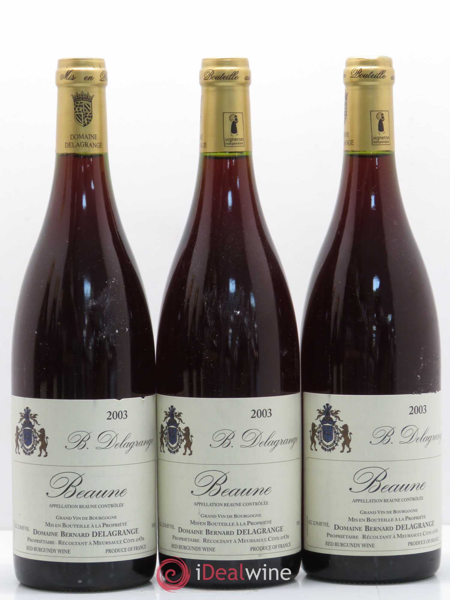 Beaune Domaine Bernard Delagrange (sans prix de réserve) 2003 - Posten von 6 Flaschen - 1