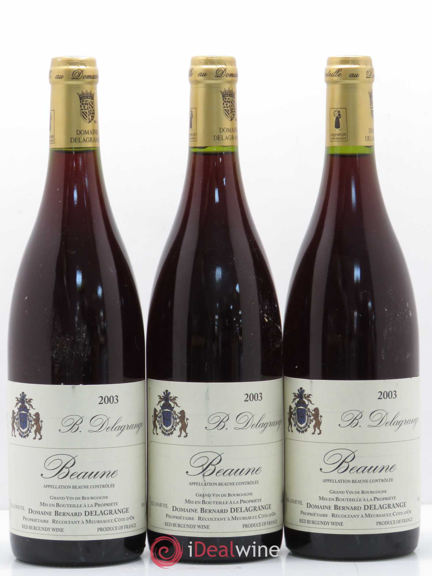 Beaune Domaine Bernard Delagrange (sans prix de réserve) 2003 - Posten von 6 Flaschen - 2