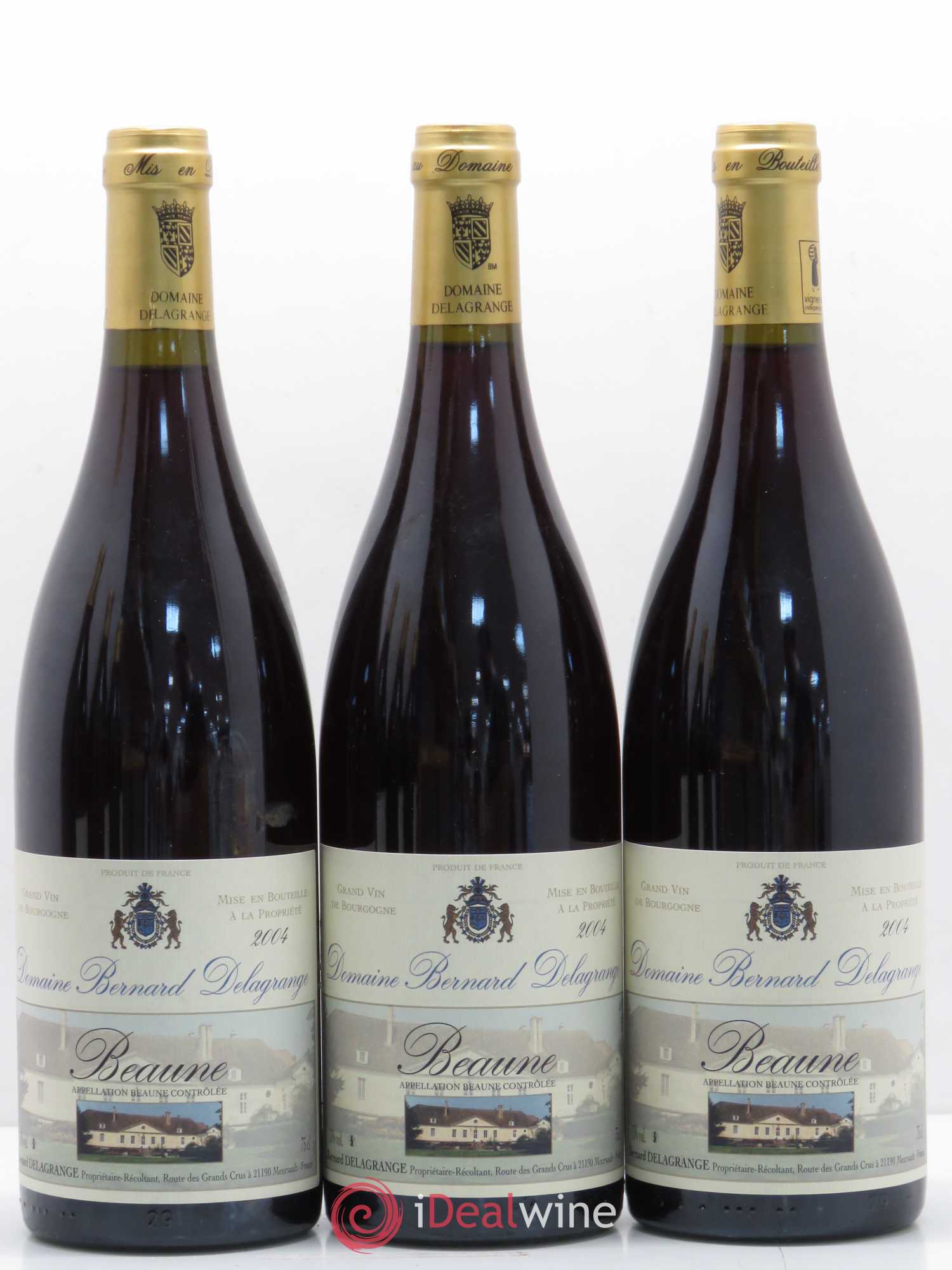 Beaune Domaine Bernard Delagrange (sans prix de réserve) 2004 - Lot de 6 bouteilles - 1