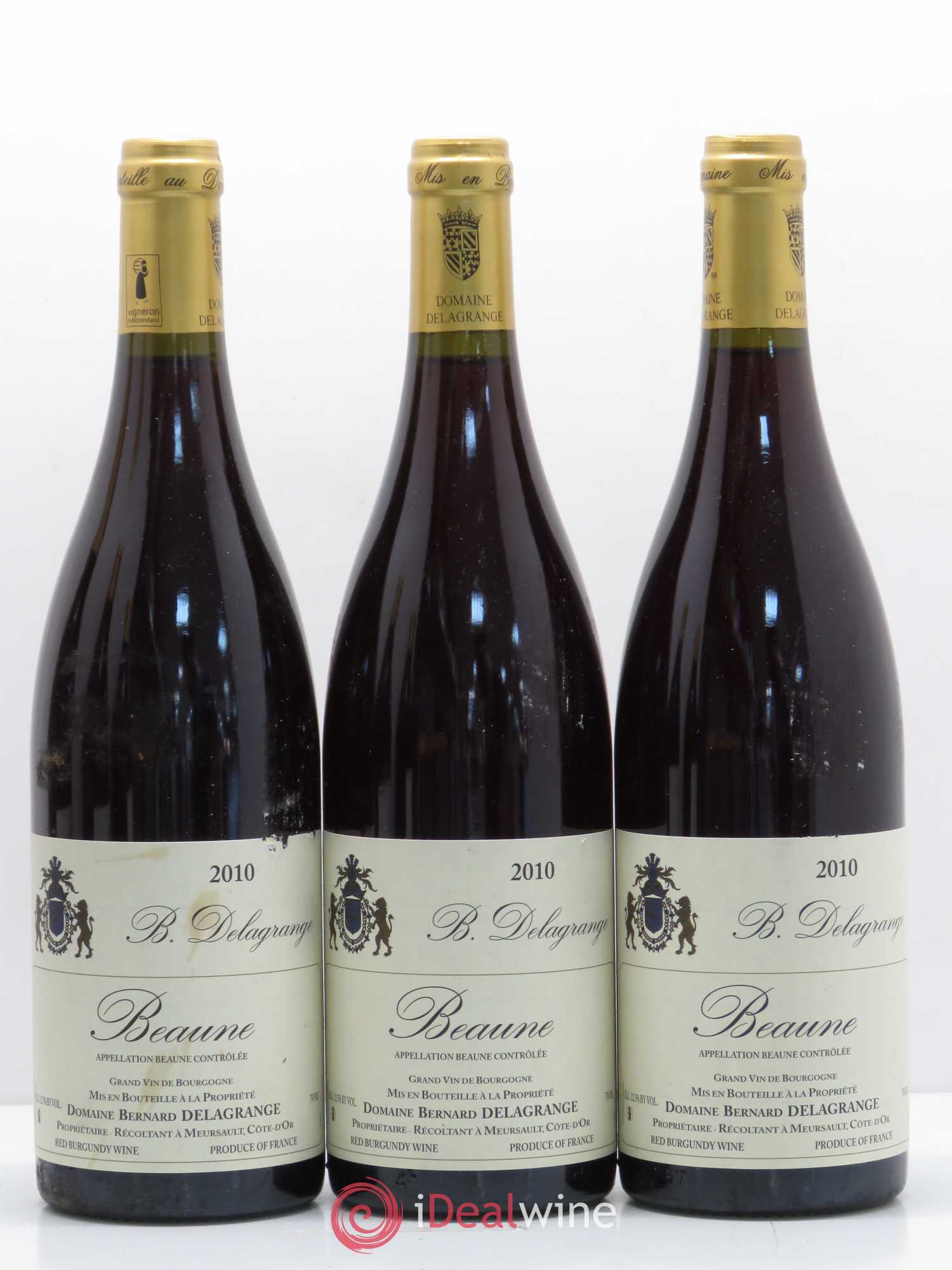 Beaune Domaine Bernard Delagrange (sans prix de réserve) 2010 - Lot de 6 bouteilles - 1