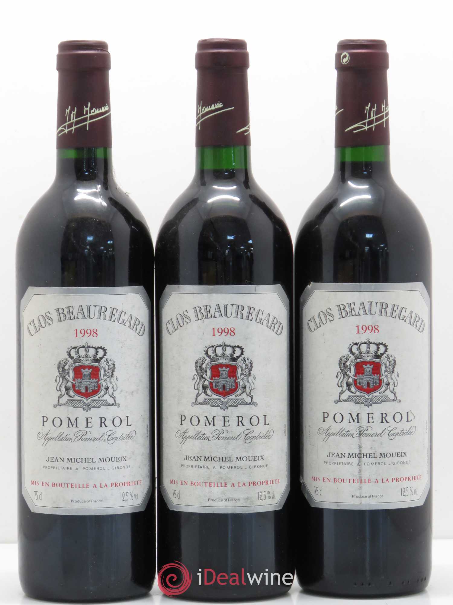 Clos Beauregard 1998 - Lot de 6 bouteilles - 2