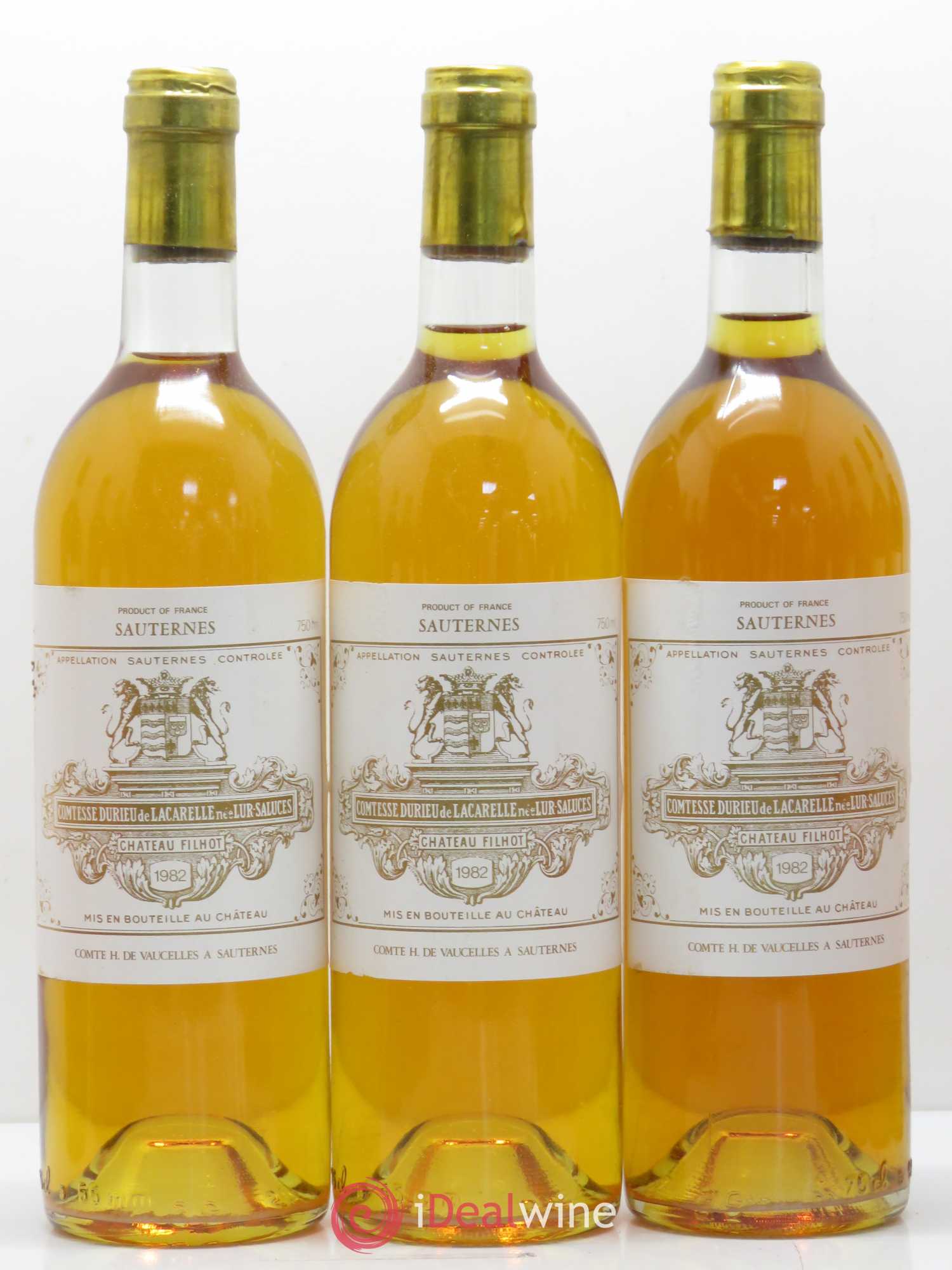 Château Filhot 2ème Grand Cru Classé 1982 - Lotto di 12 bottiglie - 1