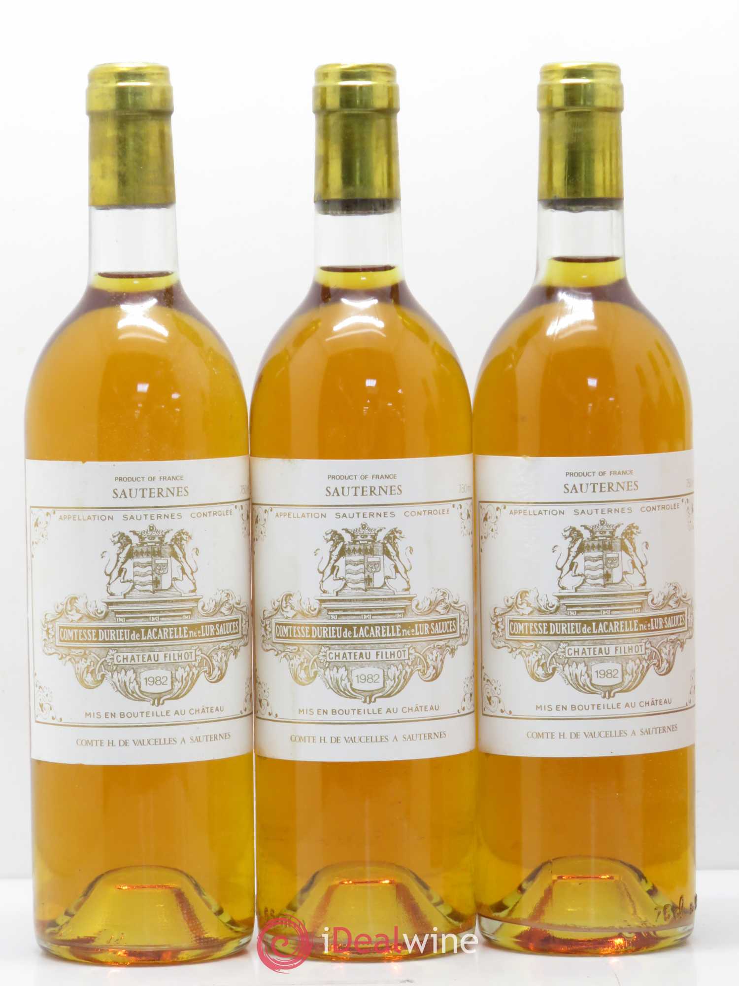 Château Filhot 2ème Grand Cru Classé 1982 - Lotto di 12 bottiglie - 3