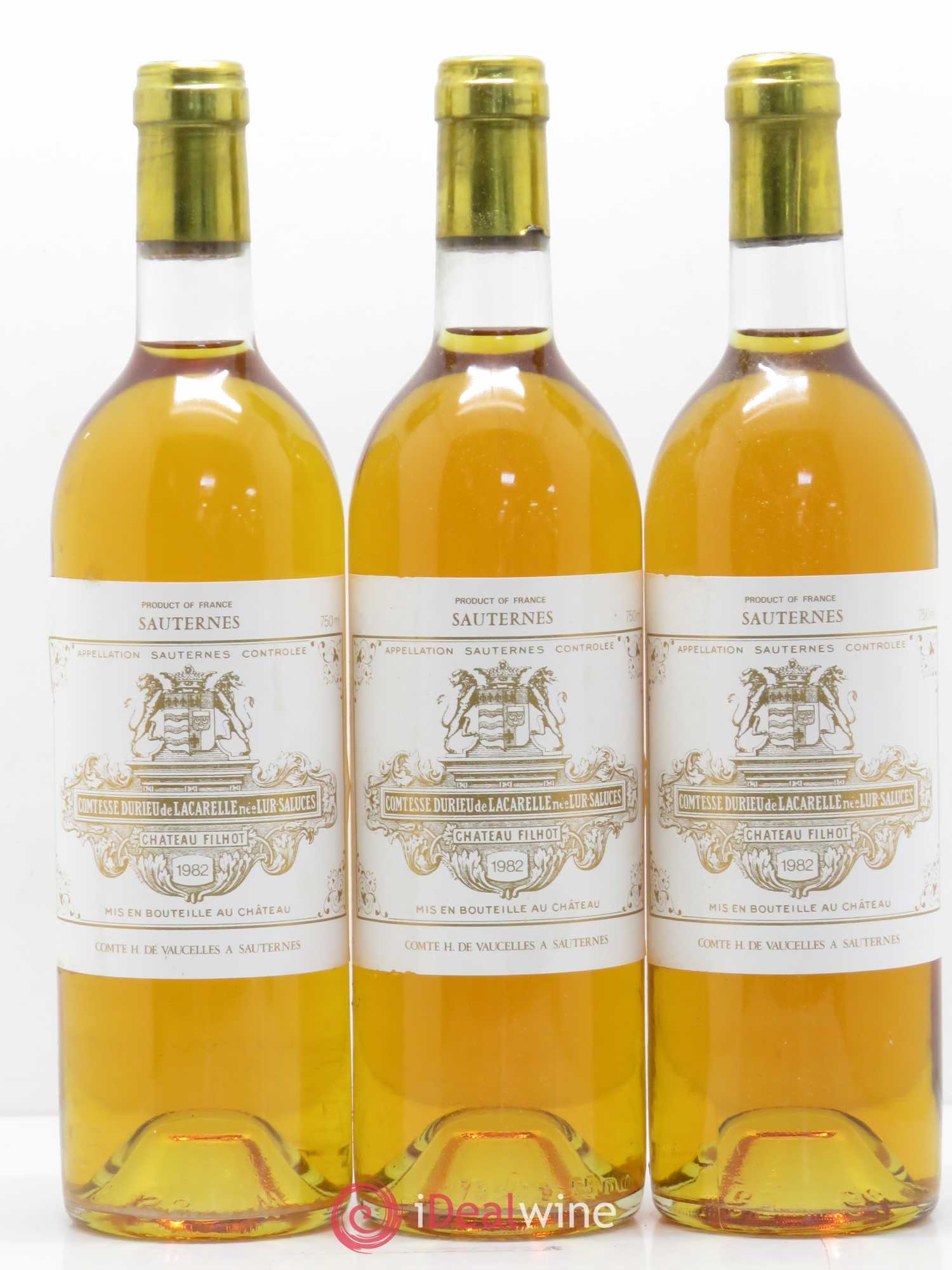 Château Filhot 2ème Grand Cru Classé 1982 - Lotto di 12 bottiglie - 4