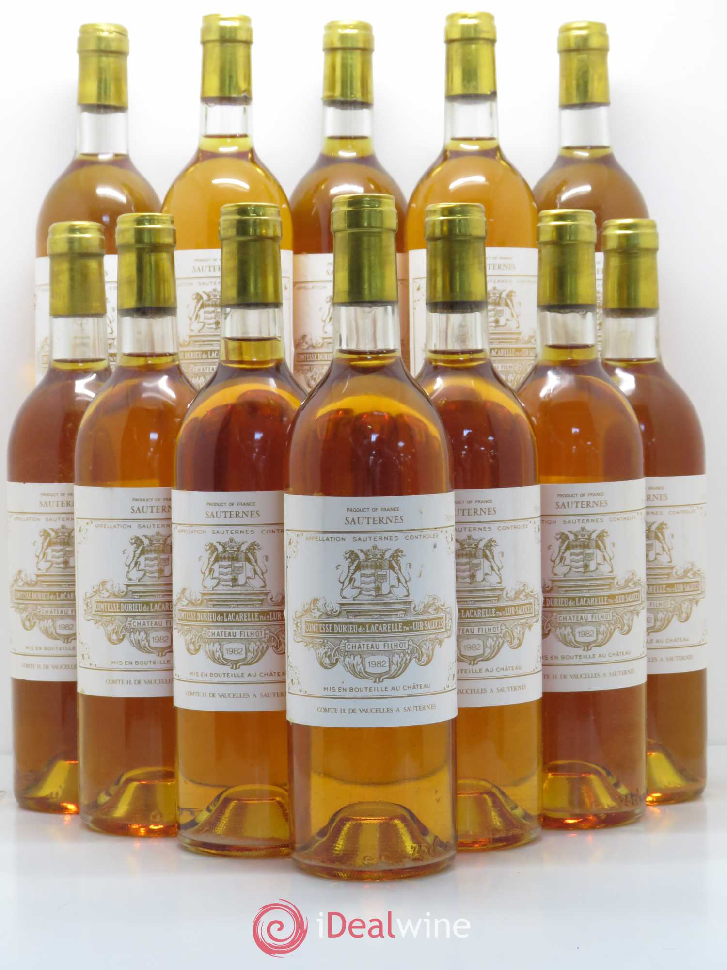 Château Filhot 2ème Grand Cru Classé 1982 - Lotto di 12 bottiglie - 0