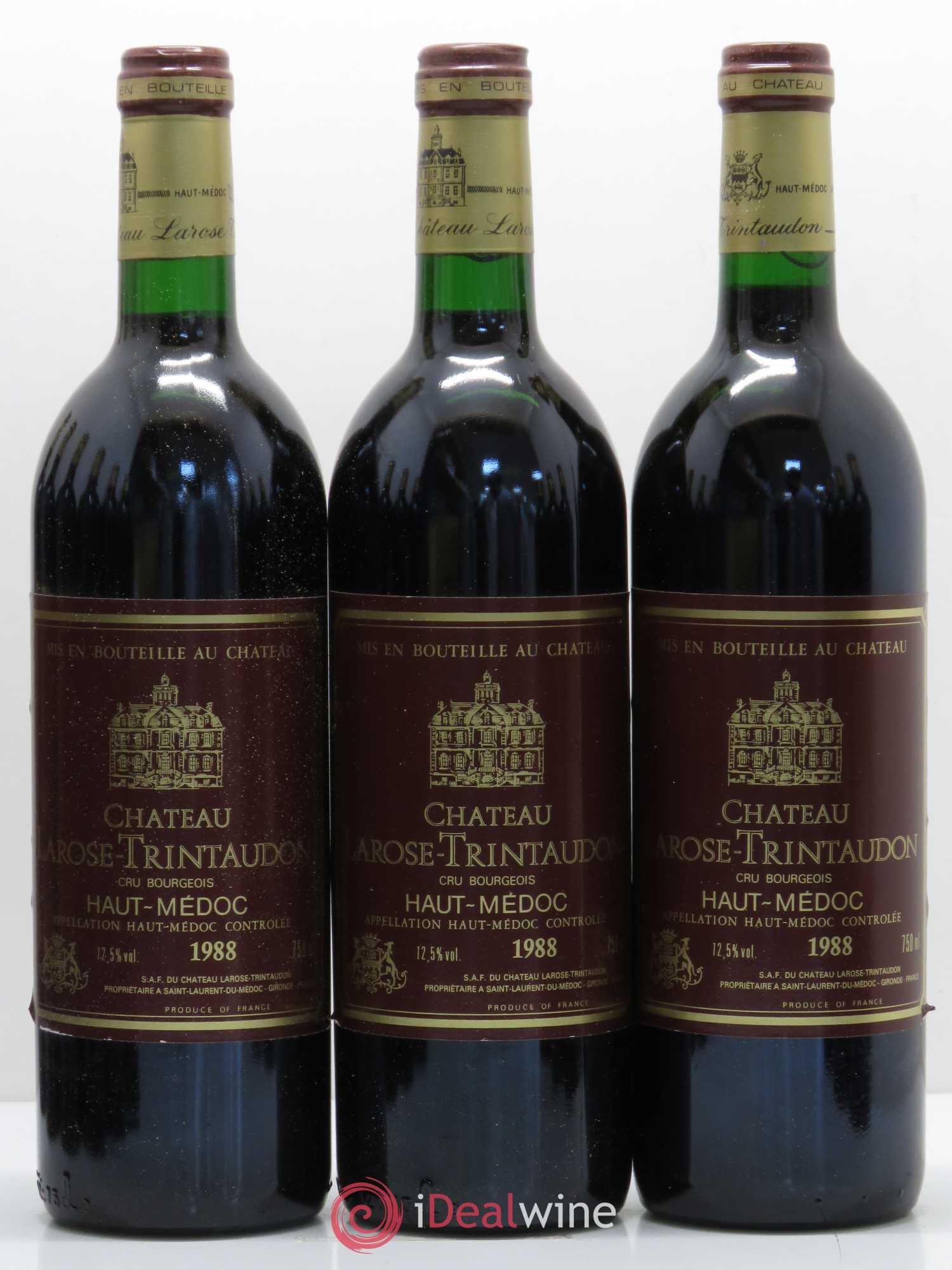 Château Larose Trintaudon Cru Bourgeois 1988 - Lot de 12 bouteilles - 1
