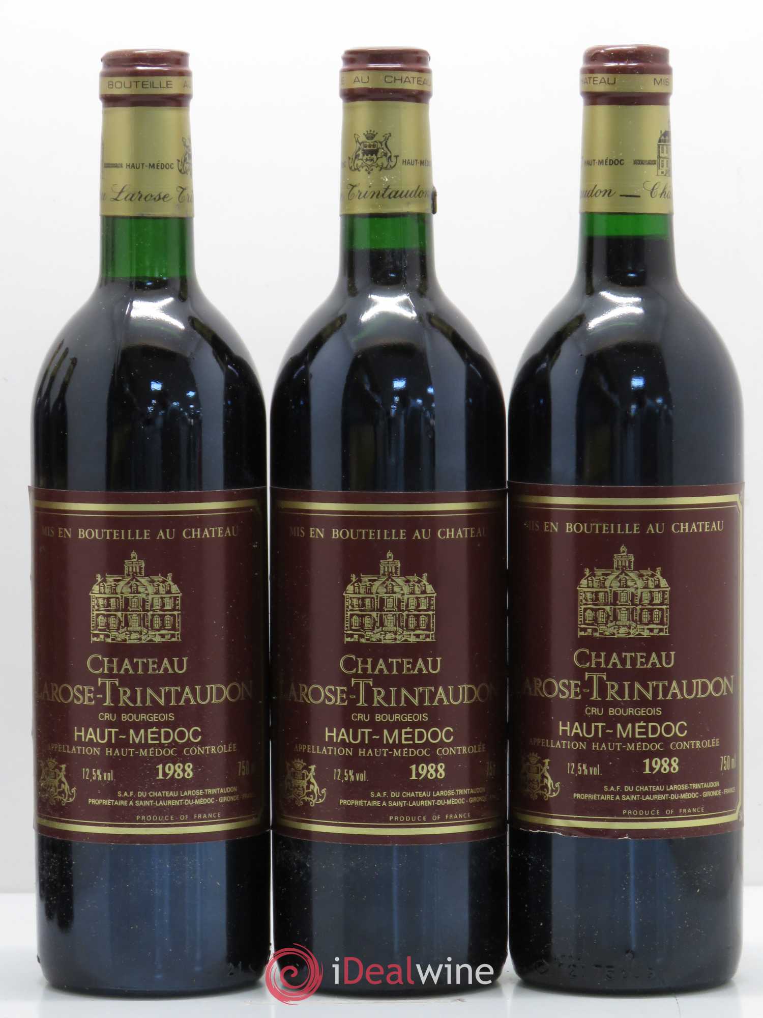 Château Larose Trintaudon Cru Bourgeois 1988 - Lot de 12 bouteilles - 3