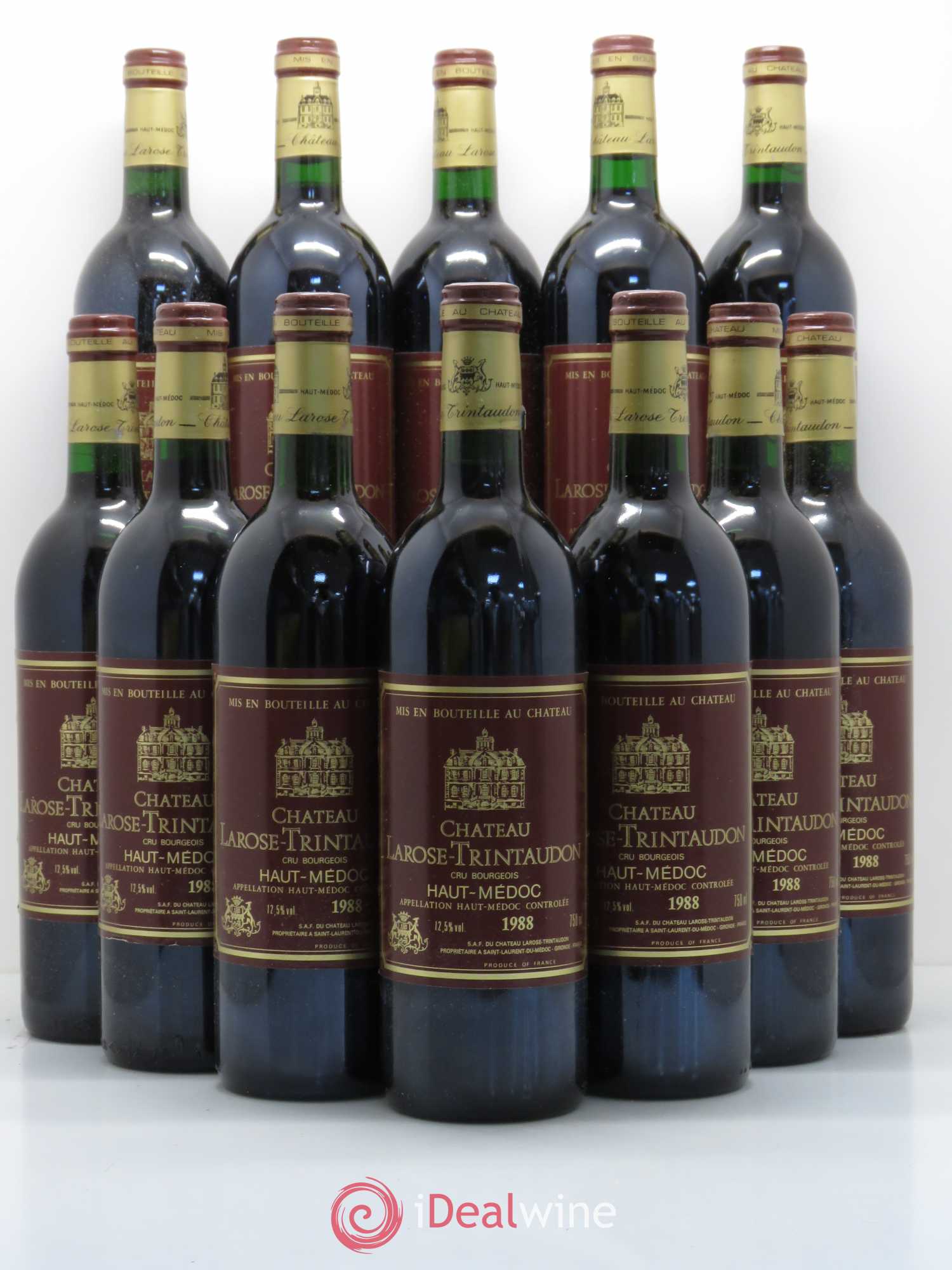 Château Larose Trintaudon Cru Bourgeois 1988 - Lot de 12 bouteilles - 0
