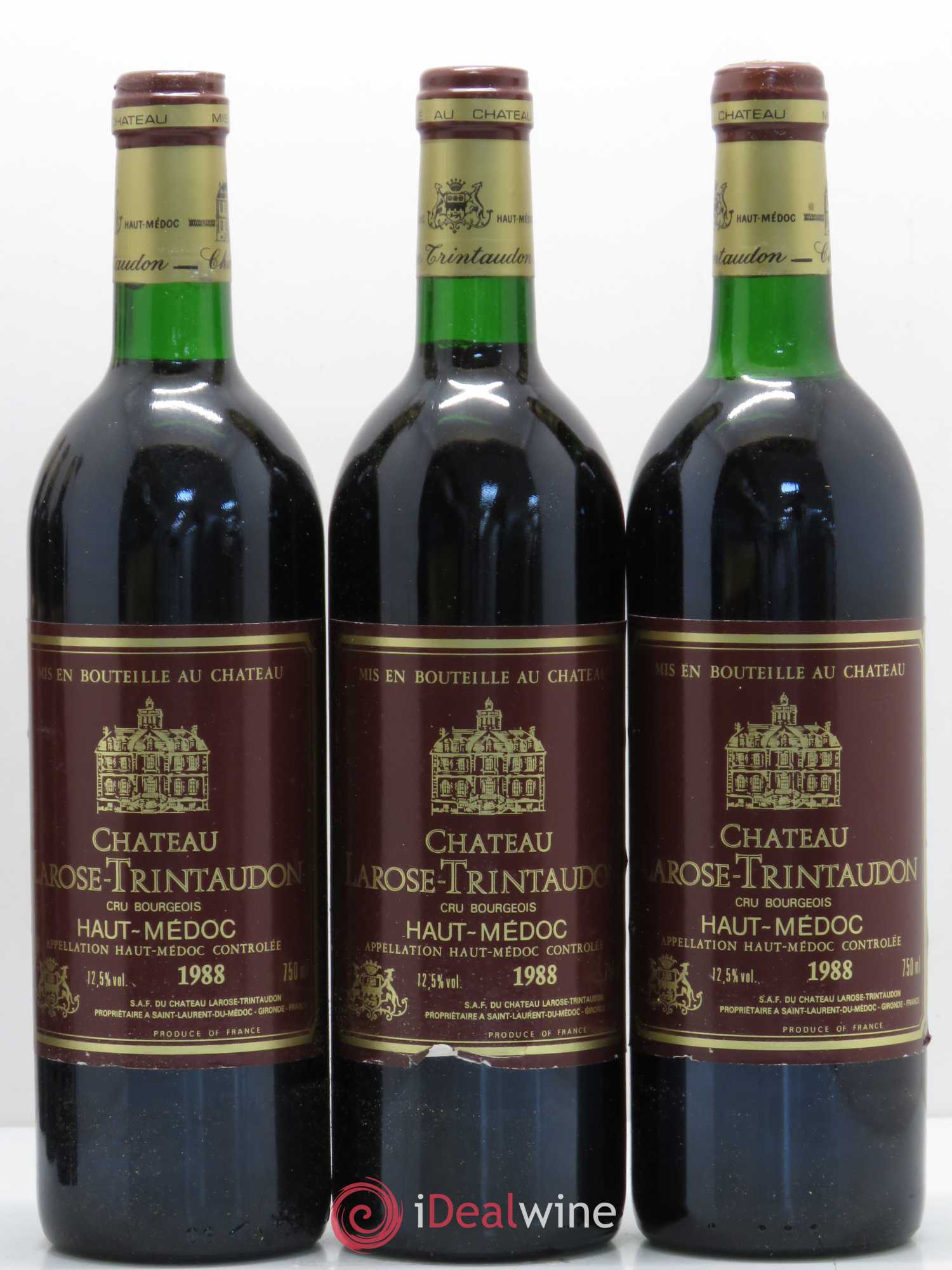 Château Larose Trintaudon Cru Bourgeois 1988 - Lot de 12 bouteilles - 3