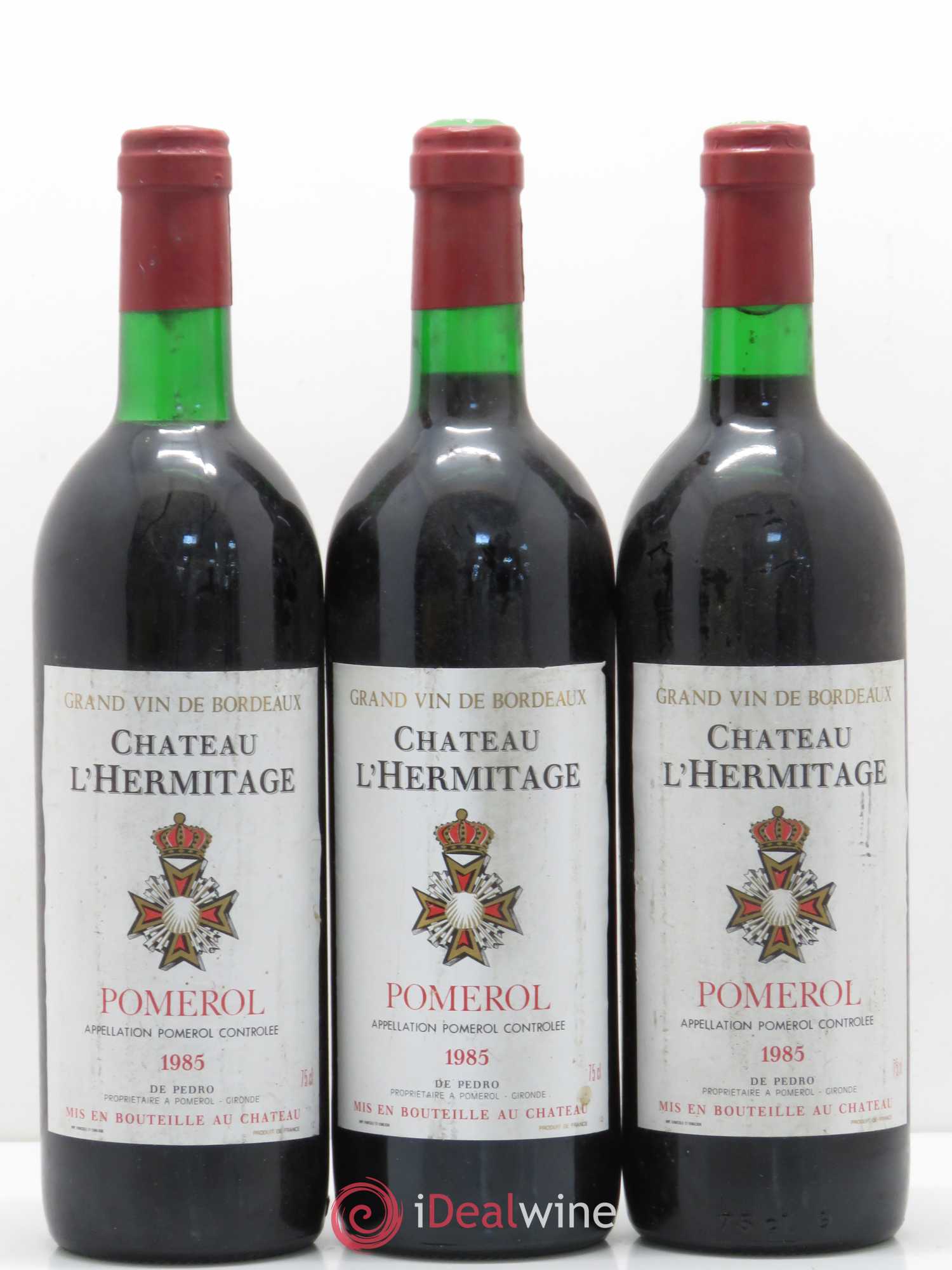 Pomerol Château L'Hermitage 1985 - Posten von 6 Flaschen - 2