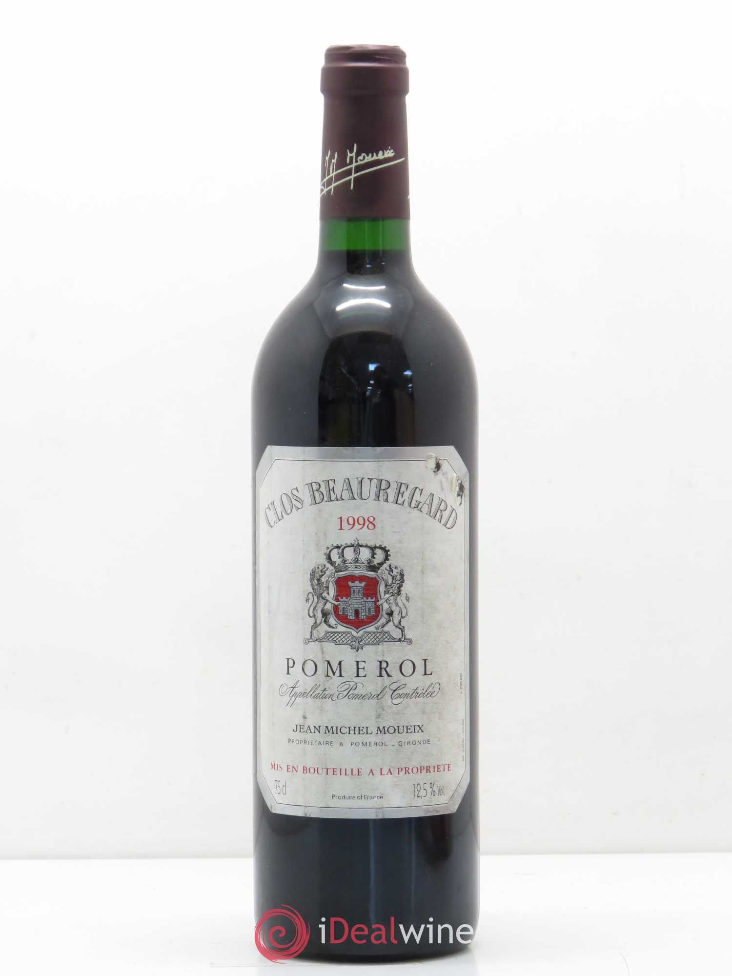 Clos Beauregard 1998 - Lot de 1 bouteille - 0
