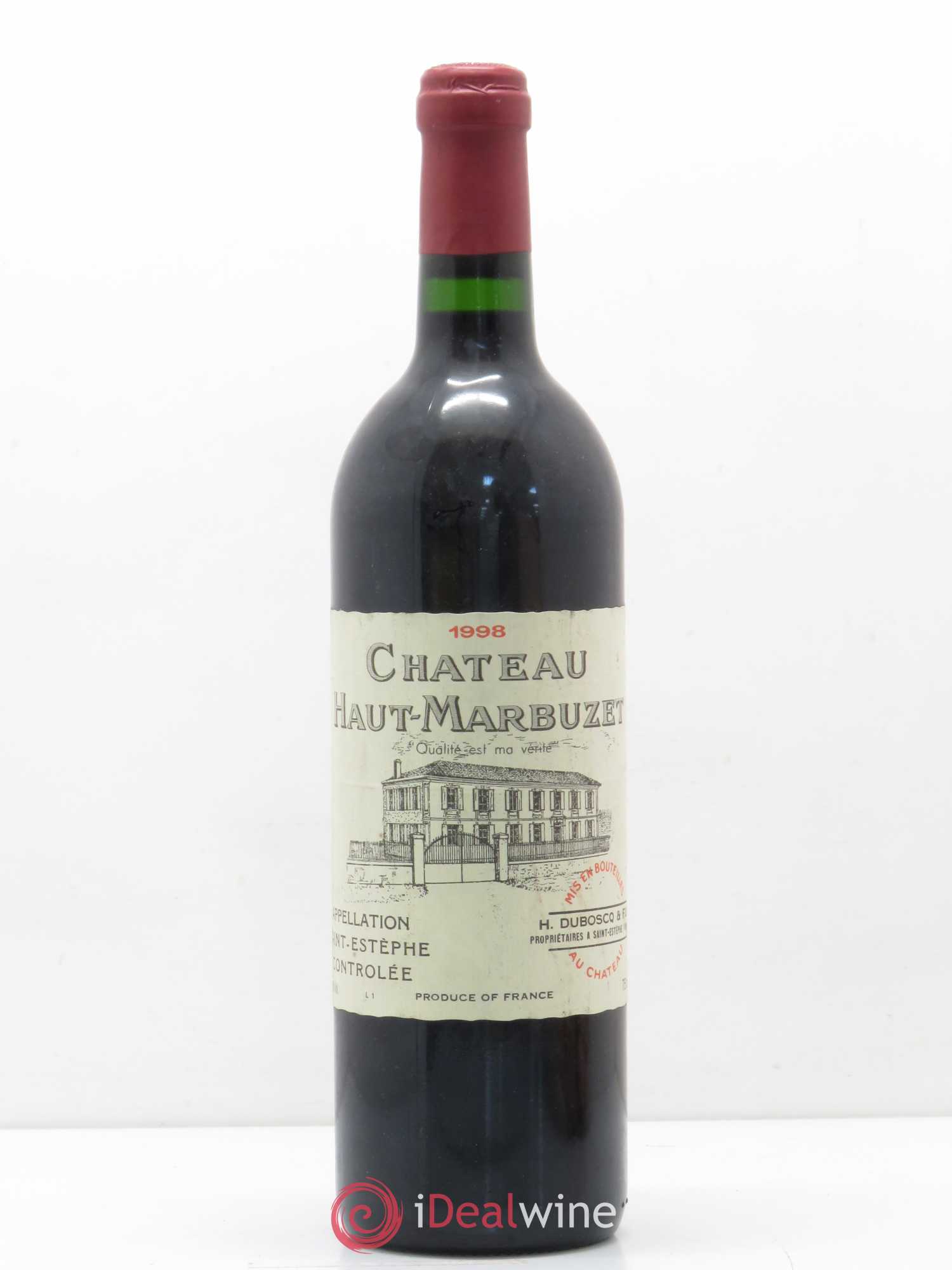 Château Haut Marbuzet 1988 - Lot de 1 bouteille - 0