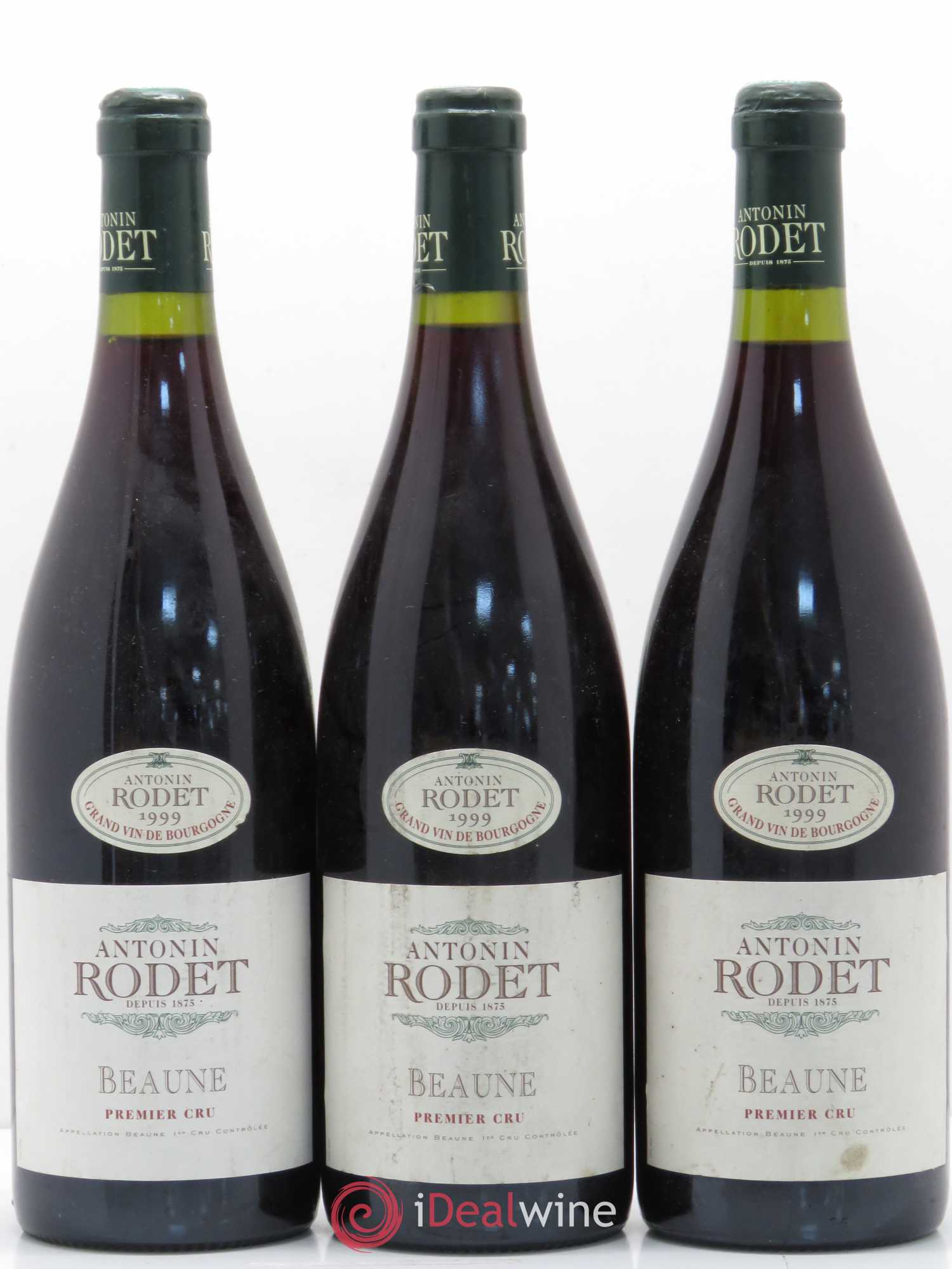 Beaune 1er Cru Antonin Rodet 1999 - Lot de 3 bouteilles - 0