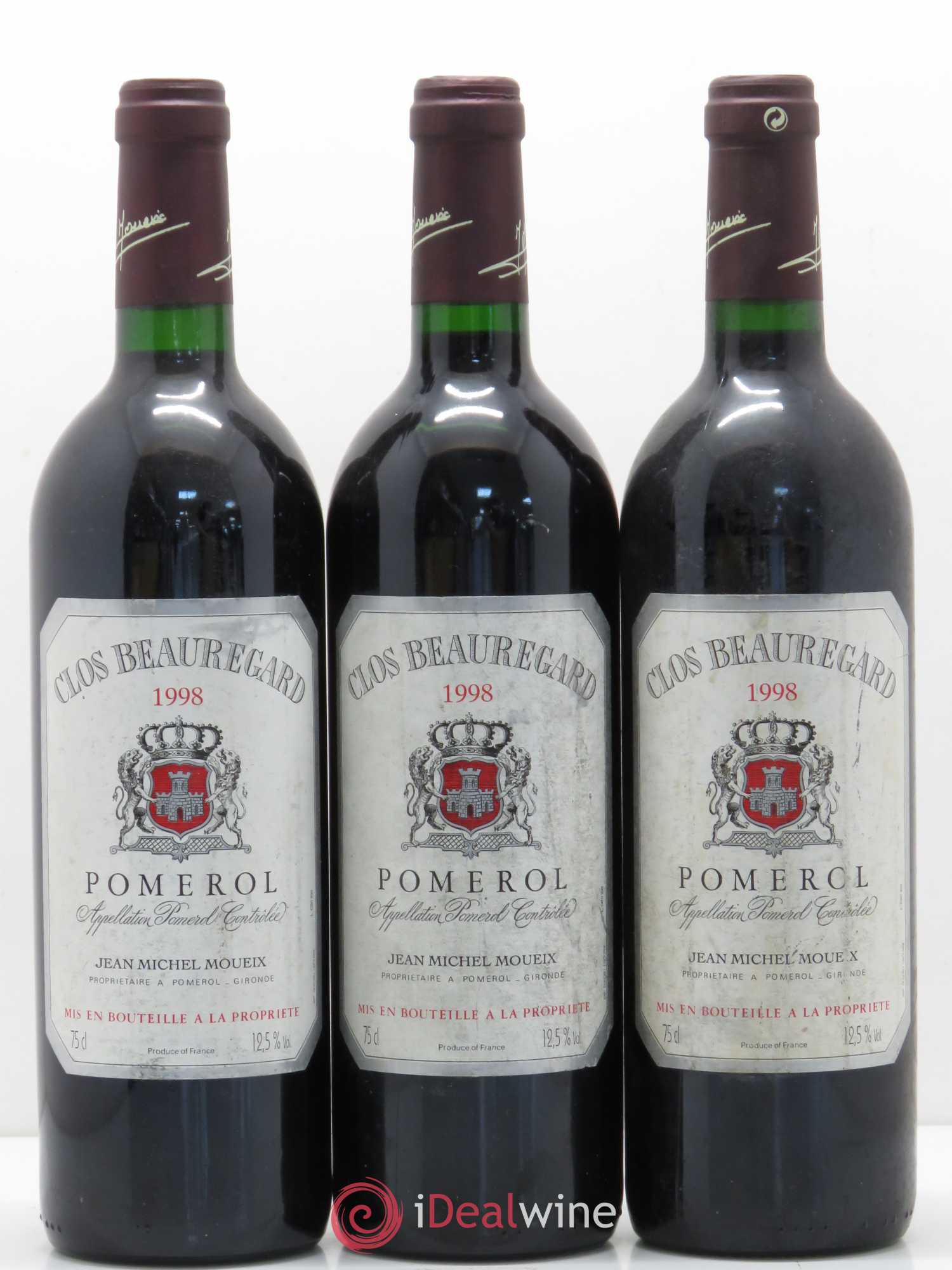 Clos Beauregard 1998 - Lot de 6 bouteilles - 2