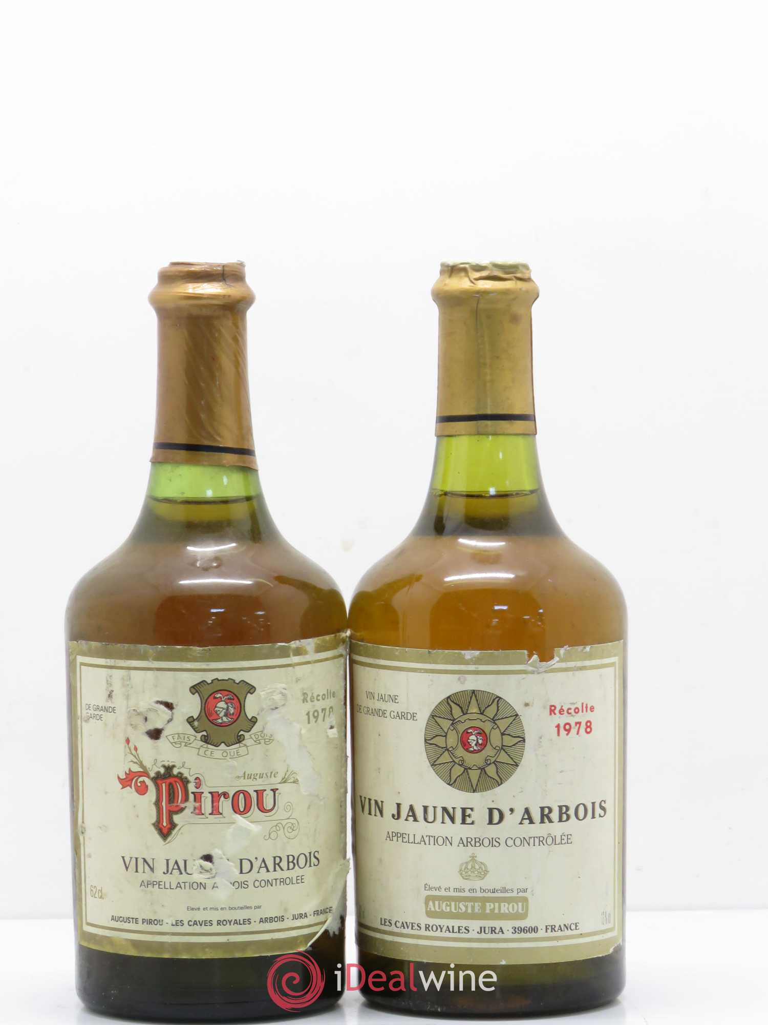 Arbois Vin Jaune Auguste Pirou 1978 - Lot de 2 bouteilles - 0