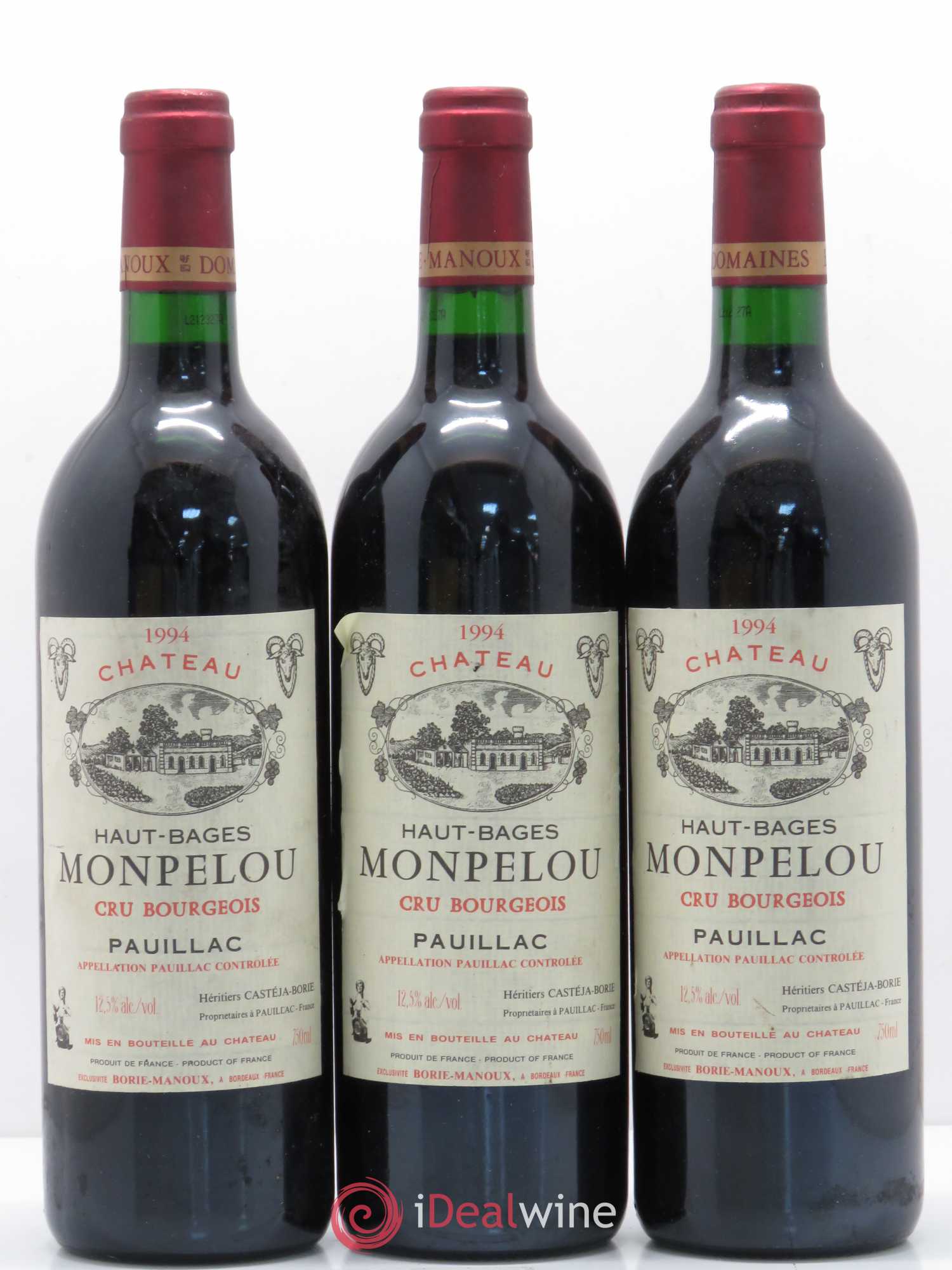 Château Haut Bages Monpelou Cru Bourgeois 1994 - Lot de 6 bouteilles - 2