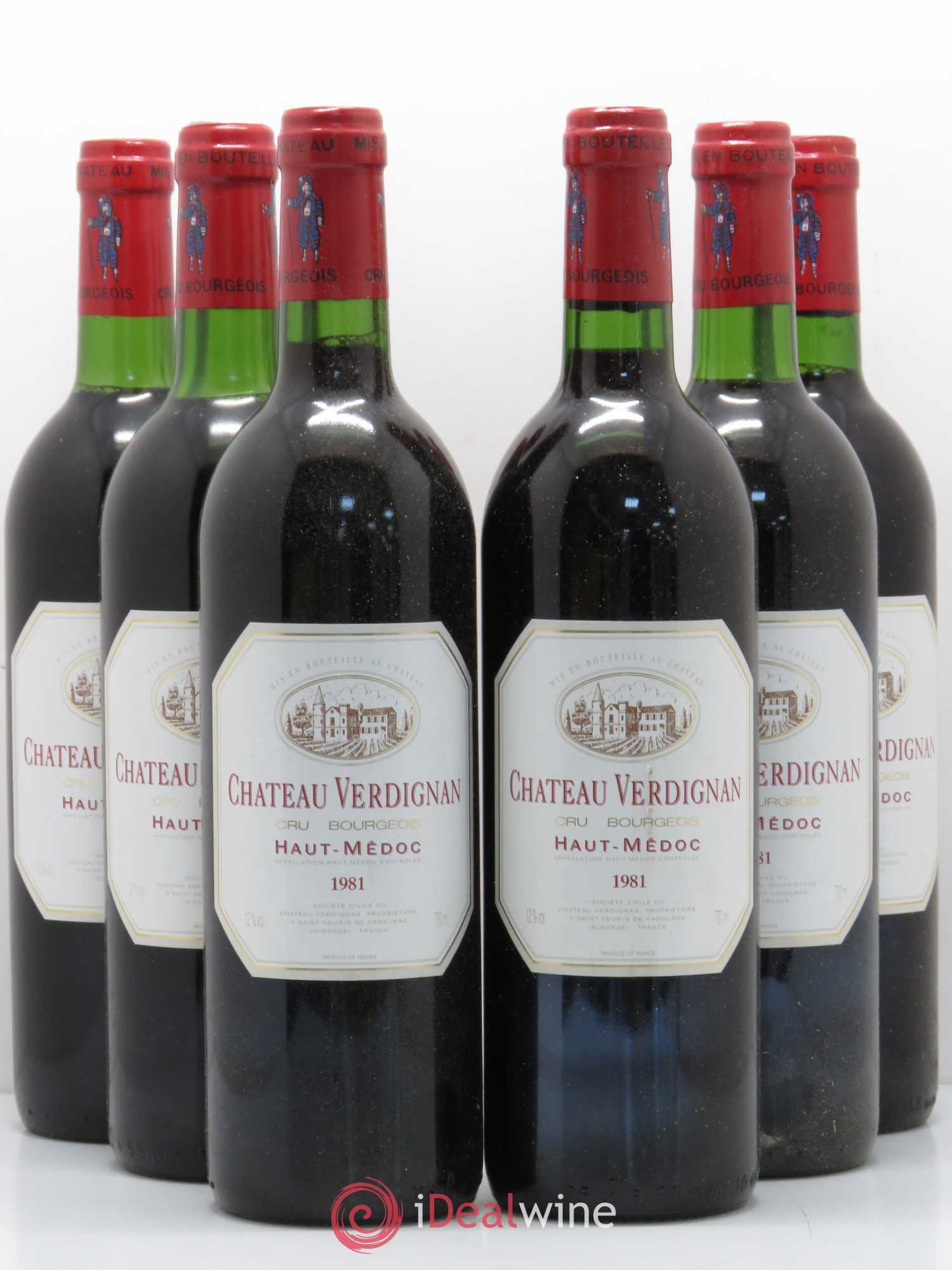 Château Verdignan Cru Bourgeois (sans prix de réserve) 1981 - Lot de 6 bouteilles - 0