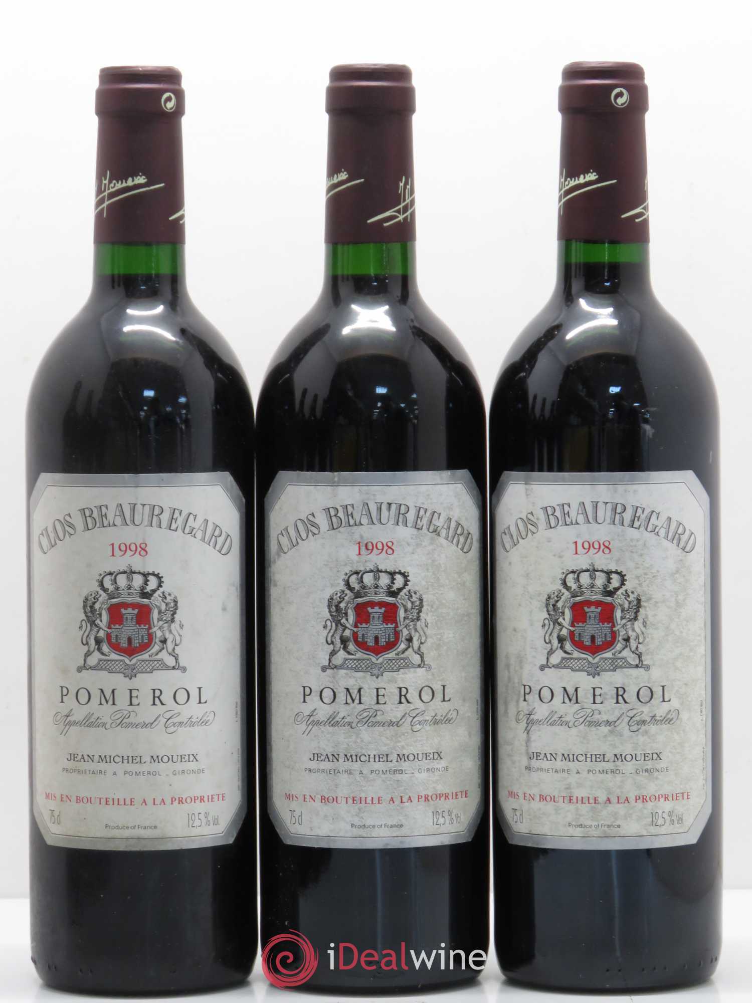 Clos Beauregard 1998 - Lot de 6 bouteilles - 1