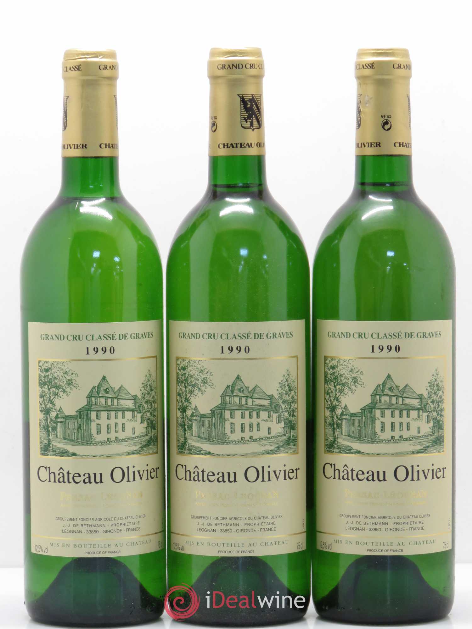Château Olivier Cru Classé de Graves 1990 - Lot de 6 bouteilles - 2