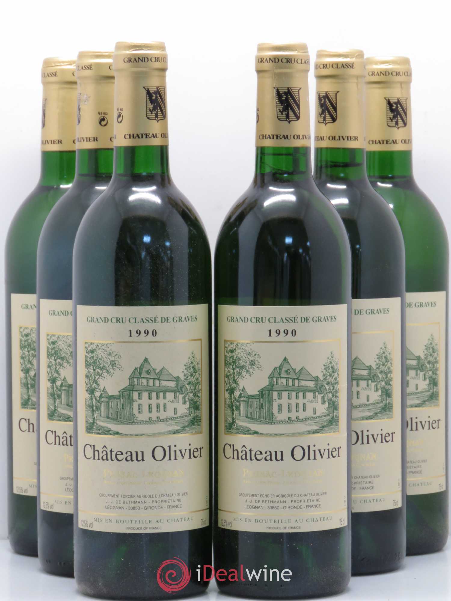 Acheter vin Château Olivier Cru Classé de Graves 1990 (lot