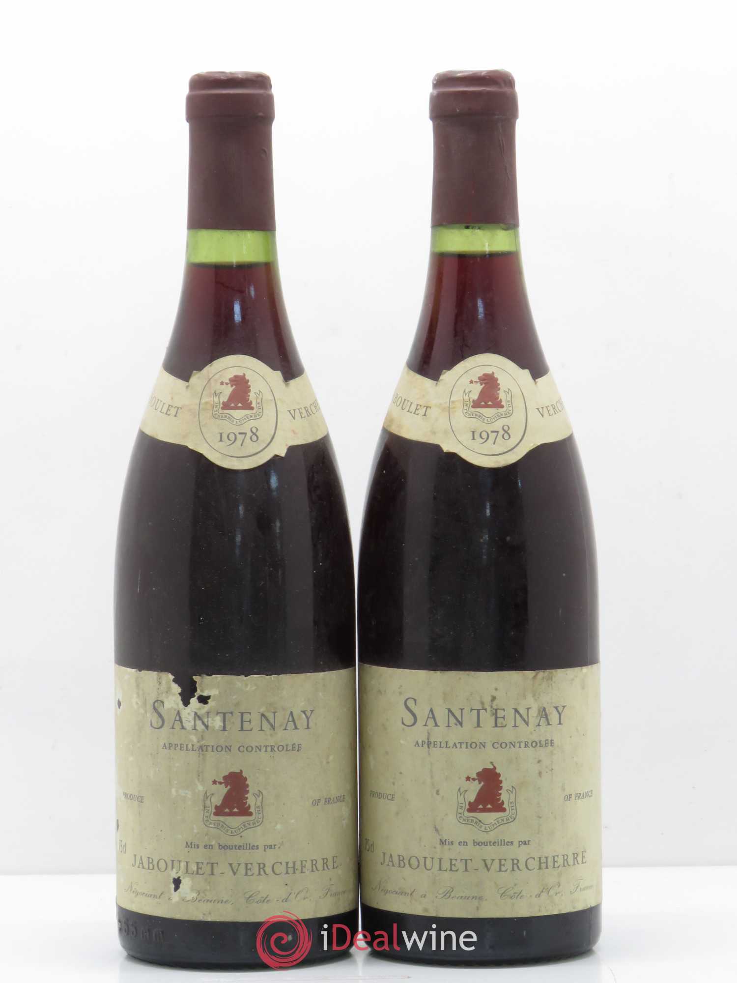 Santenay Maison Jaboulet Verchère 1978 - Lot de 2 bouteilles - 0