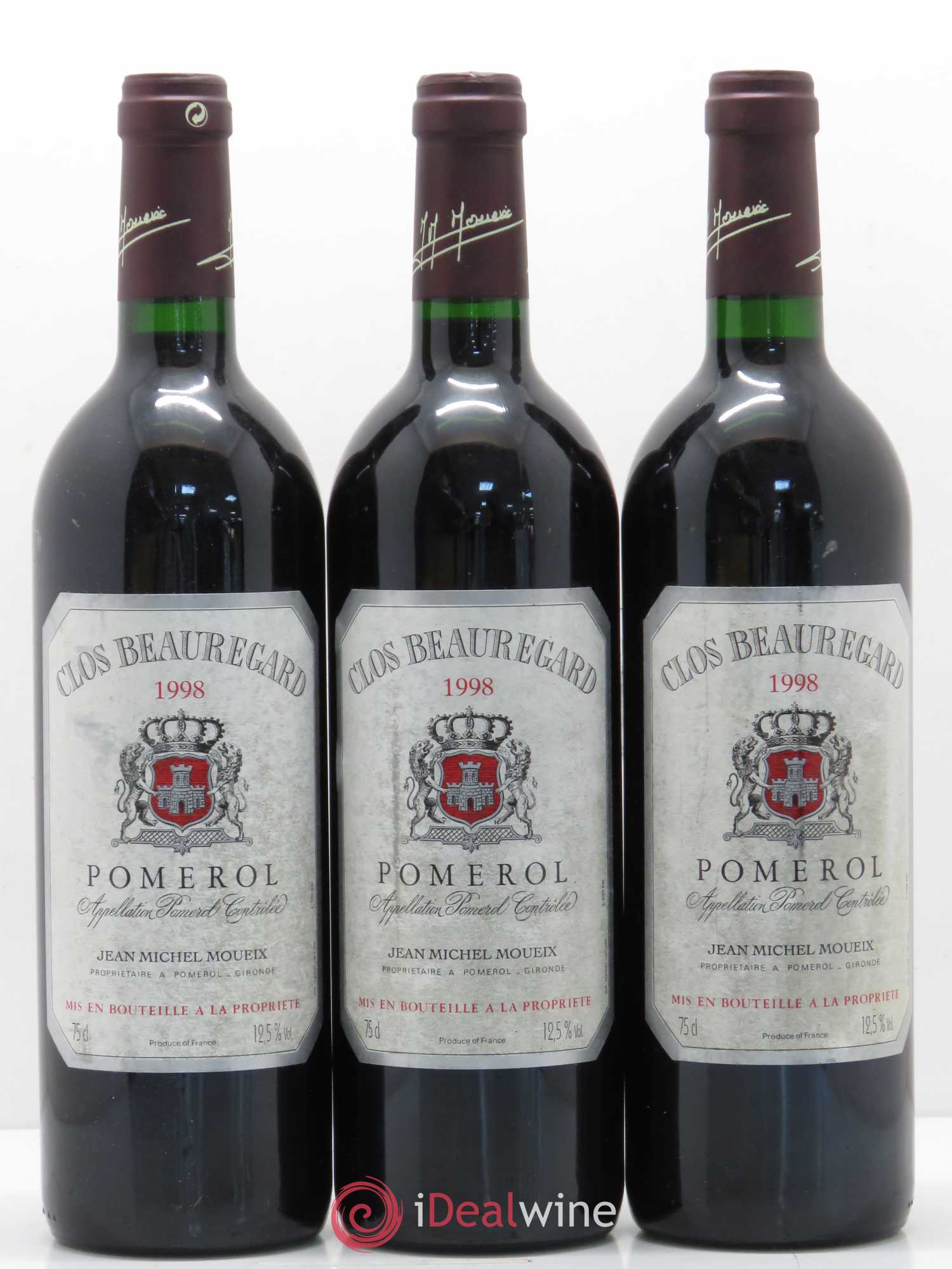 Clos Beauregard 1998 - Lot de 6 bouteilles - 2