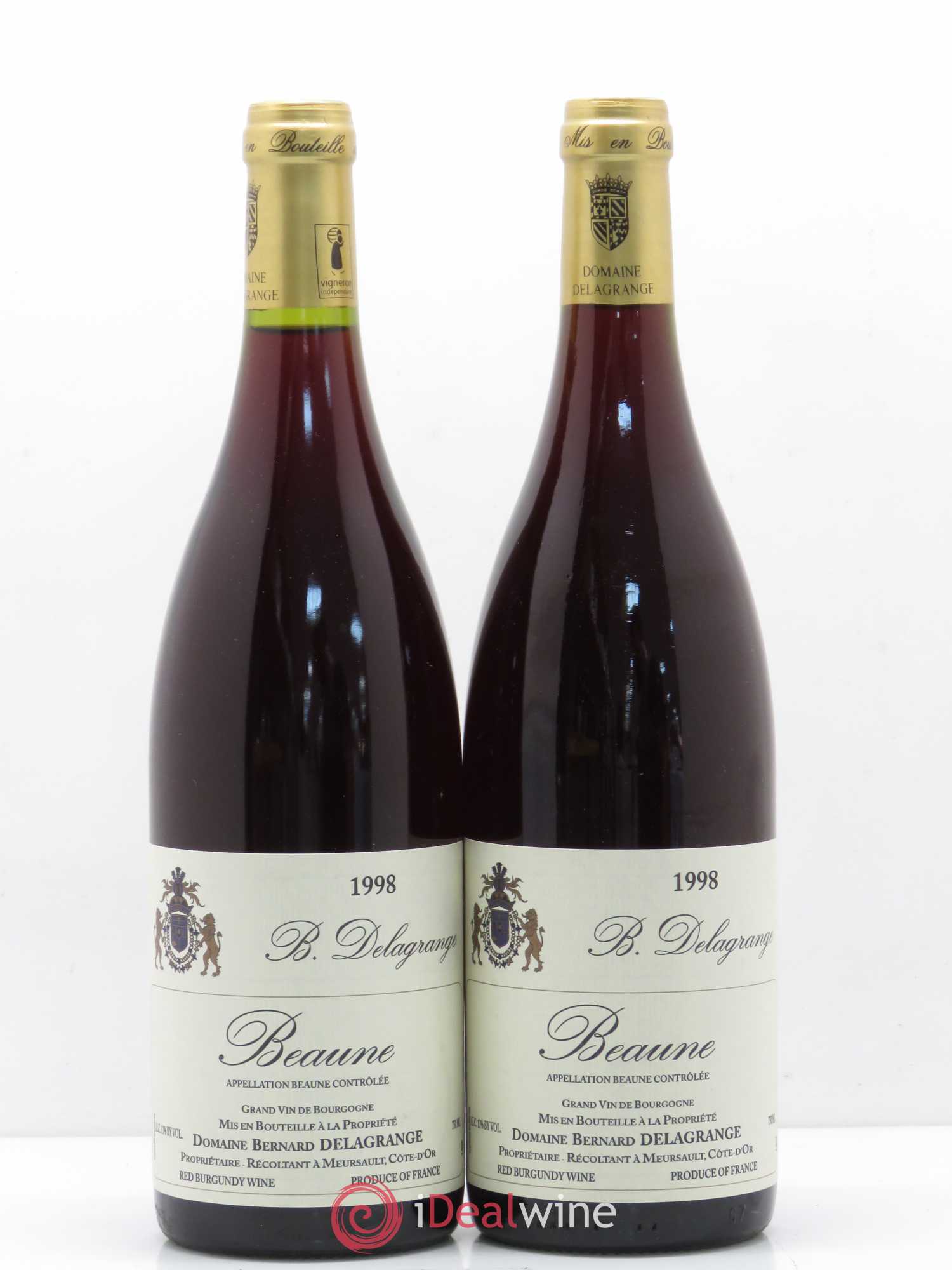 Beaune Domaine Bernard Delagrange (sans prix de réserve) 1998 - Posten von 2 Flaschen - 0
