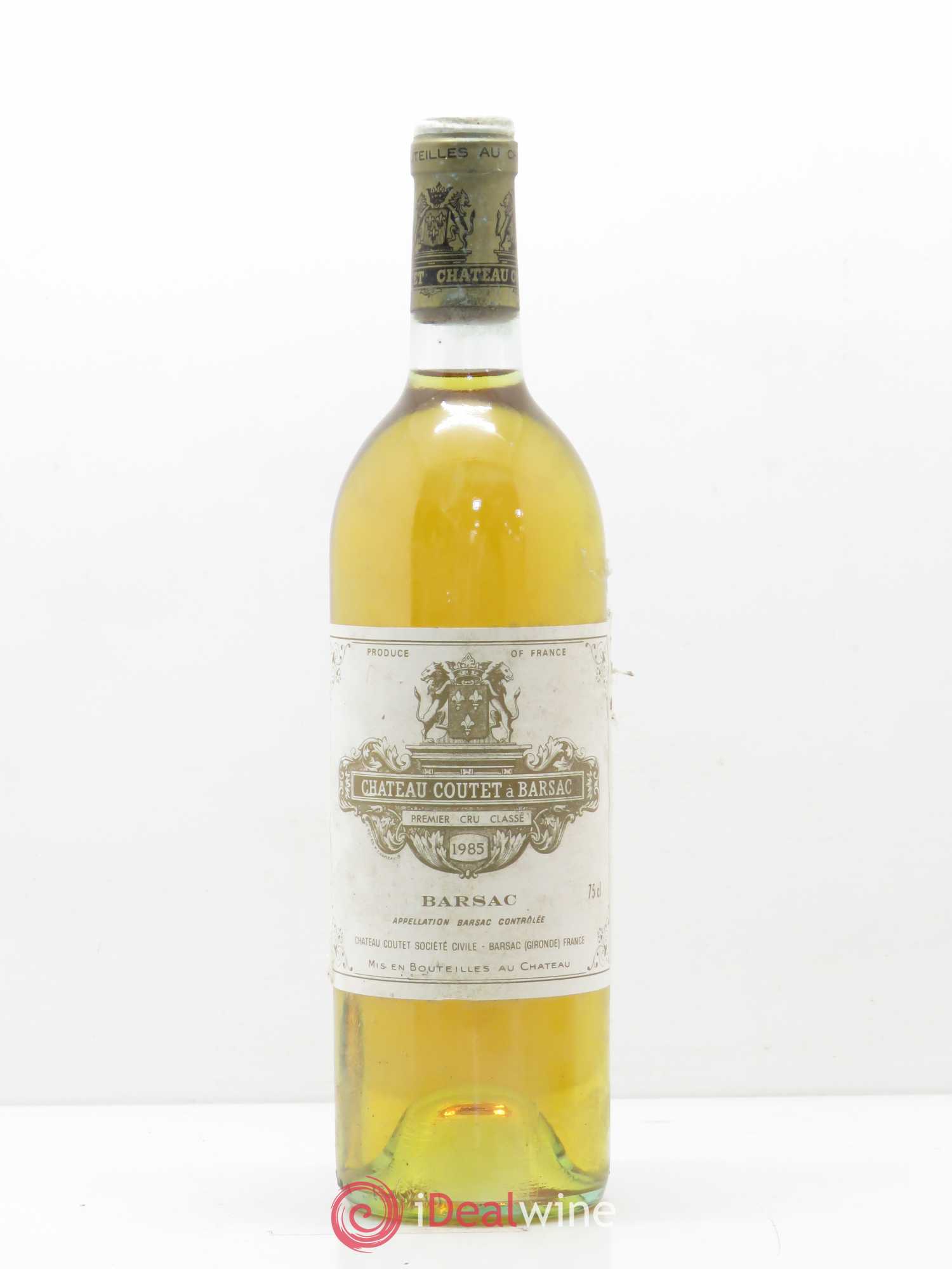 Château Coutet 1er Grand Cru Classé 1985 - Lotto di 1 bottiglia - 0