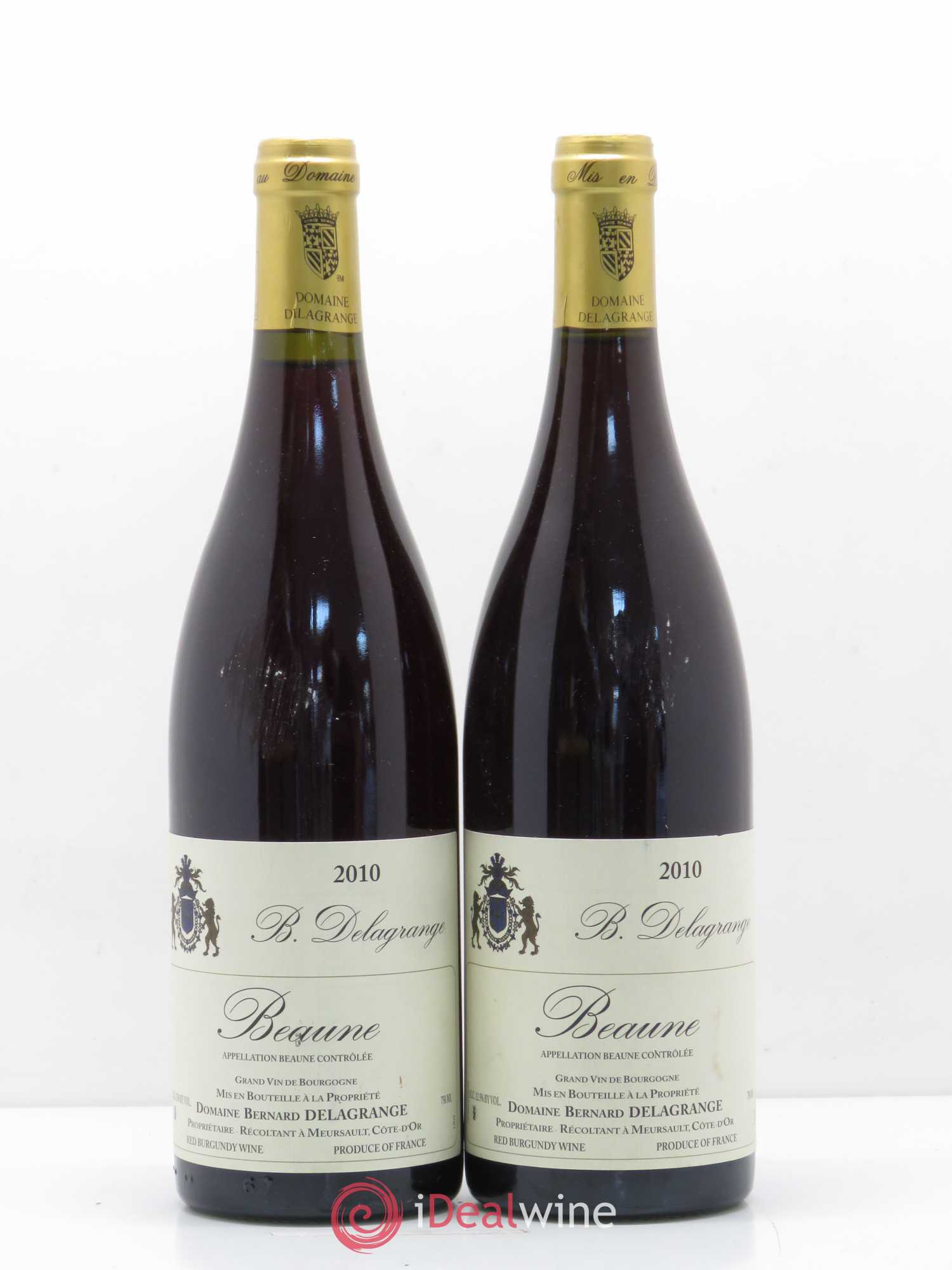 Beaune Domaine Bernard Delagrange 2010 - Lot of 2 bottles - 0