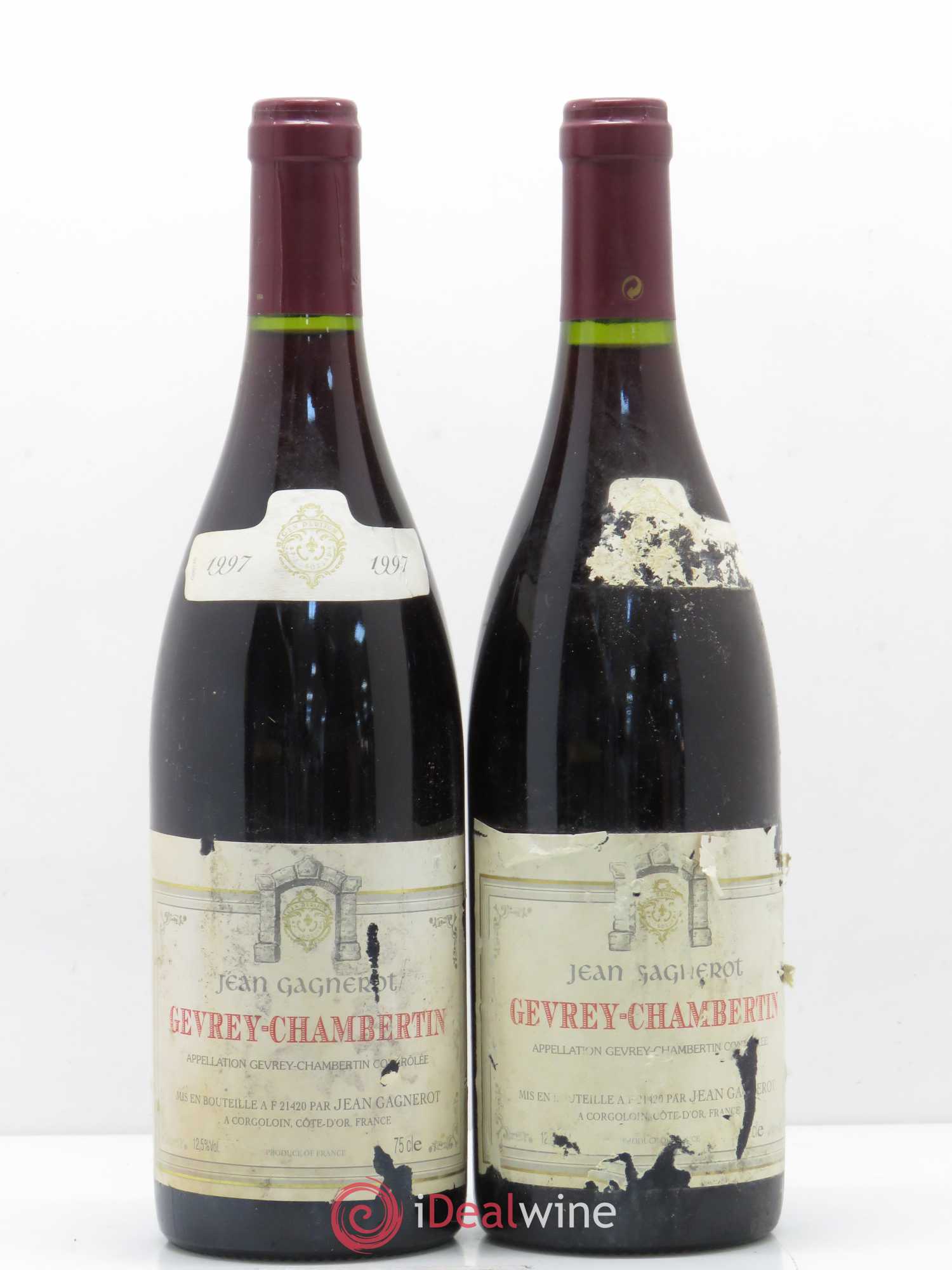 Gevrey-Chambertin Maison Jean Gagnerot (sans prix de réserve) 1997 - Posten von 2 Flaschen - 0