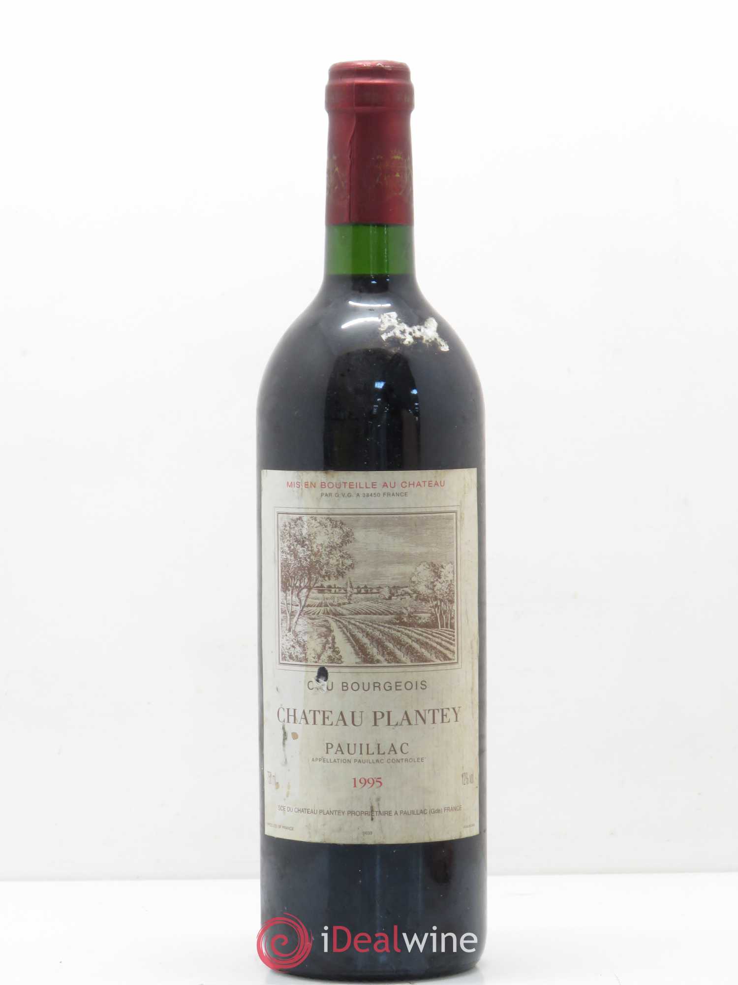 Château Plantey Cru Bourgeois 1995 - Lot de 1 bouteille - 0