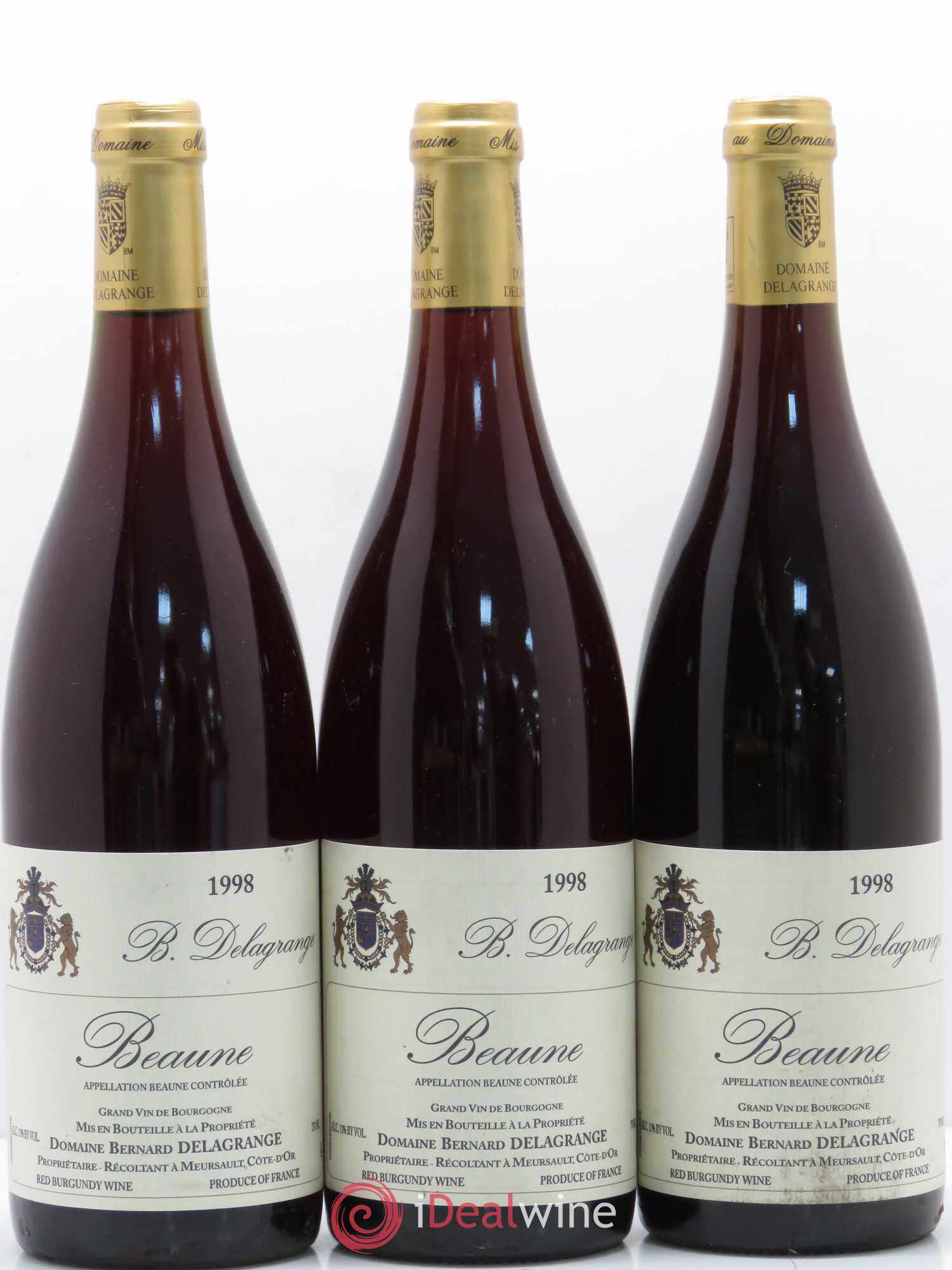Beaune Domaine Bernard Delagrange 1998 - Lot de 6 bouteilles - 2