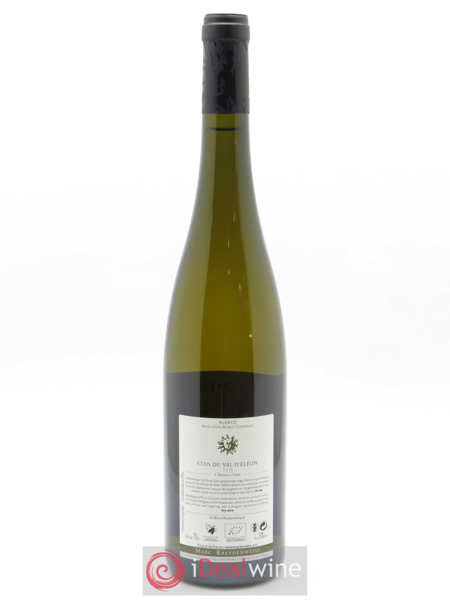 Alsace Clos du Val d'Eléon Marc Kreydenweiss 2018 - Lot de 1 bouteille - 1