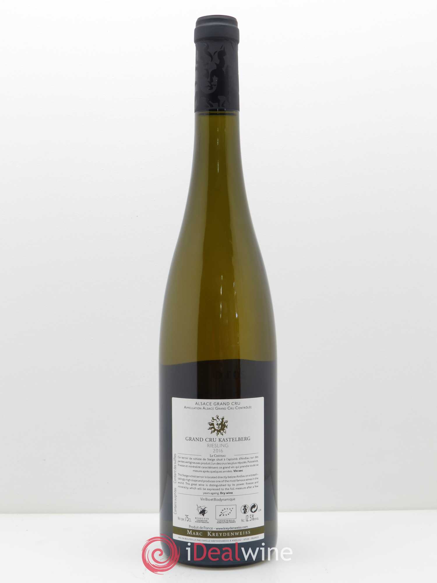 Alsace Riesling Grand Cru Kastelberg Marc Kreydenweiss 2016 - Lot de 1 bouteille - 1