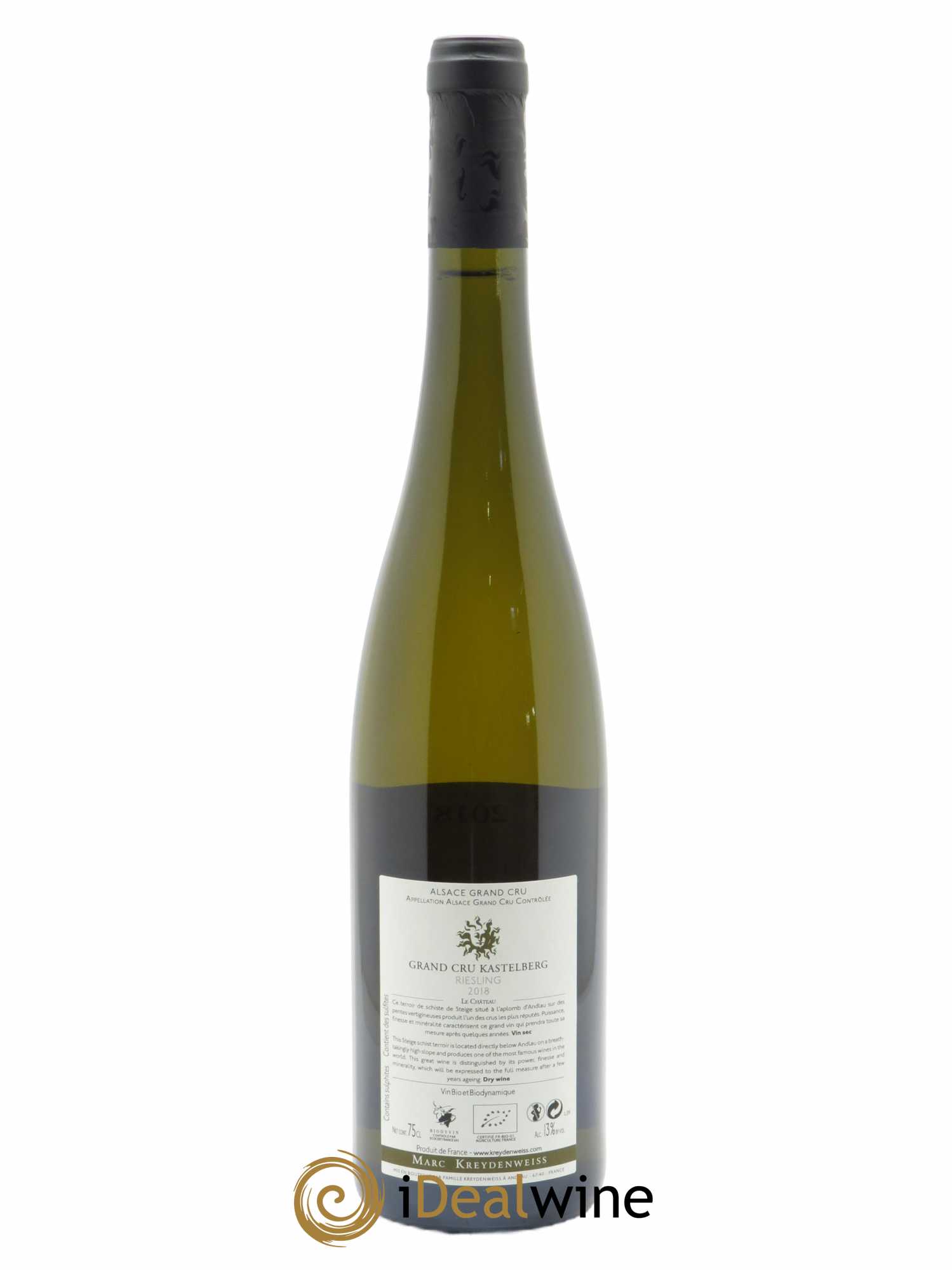 Alsace Riesling Grand Cru Kastelberg Marc Kreydenweiss 2018 - Lot de 1 bouteille - 1