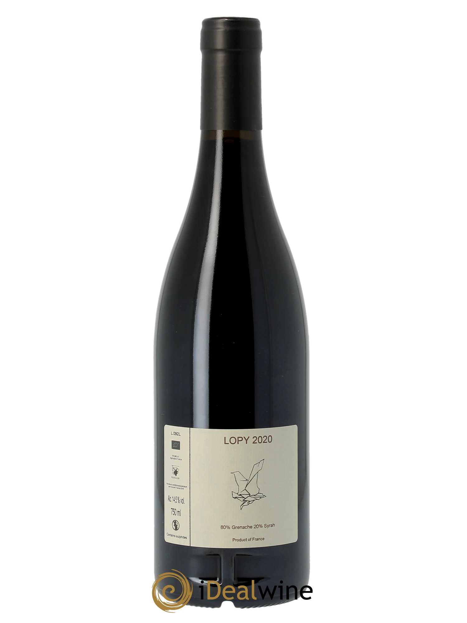 Vacqueyras Cuvée de Lopy Vieilles Vignes Le Sang des Cailloux 2020 - Lot de 1 bouteille - 1