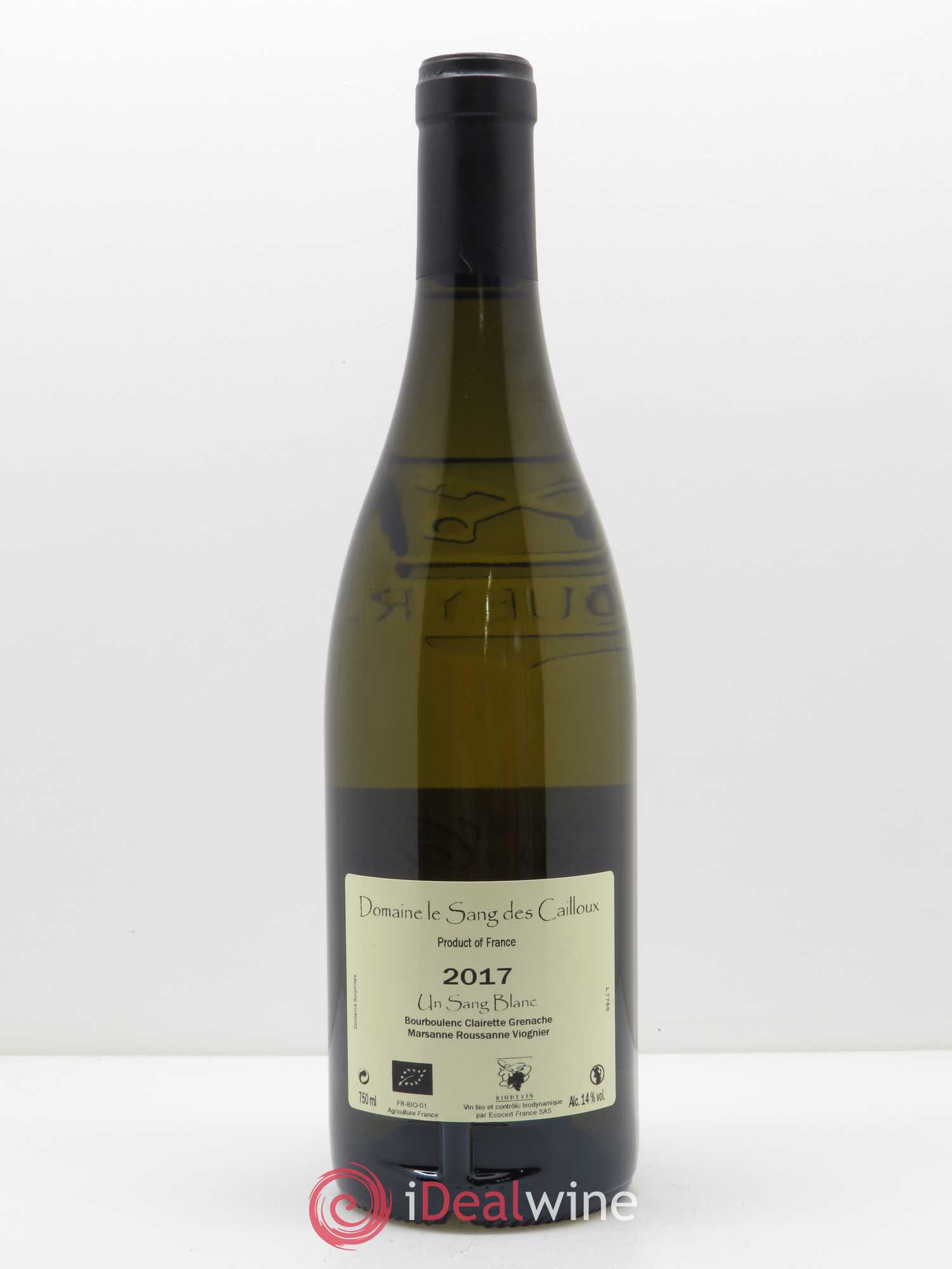 Vacqueyras Un Sang Blanc Le Sang des Cailloux 2017 - Lot de 1 bouteille - 1
