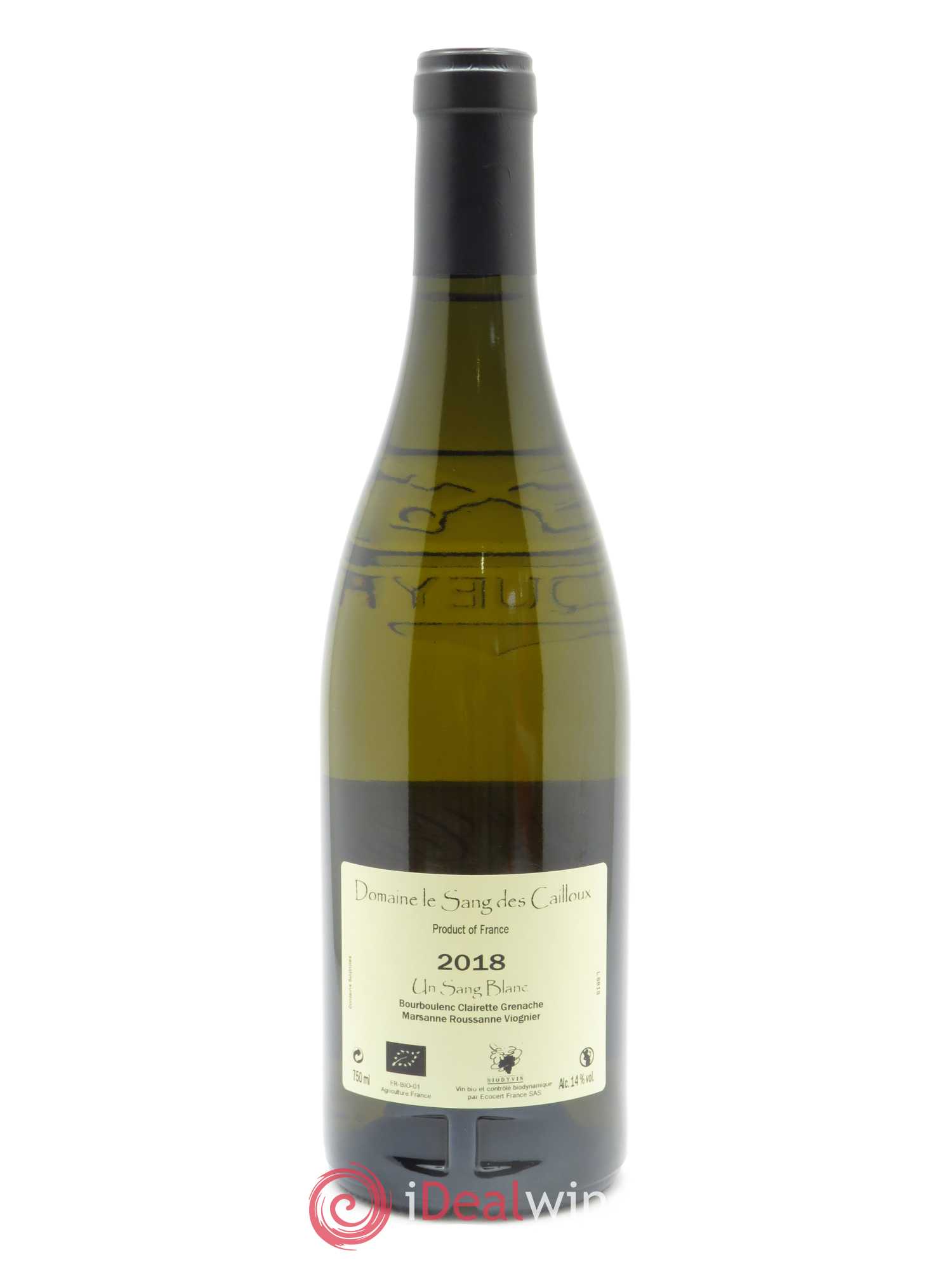 Vacqueyras Un Sang Blanc Le Sang des Cailloux 2018 - Lot de 1 bouteille - 1