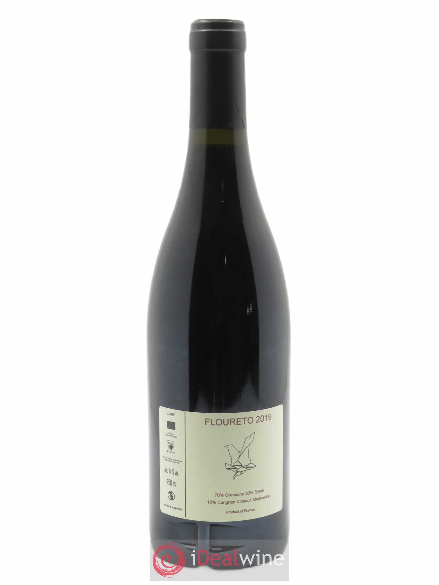 Vacqueyras Floureto Le Sang des Cailloux 2019 - Lot de 1 bouteille - 1