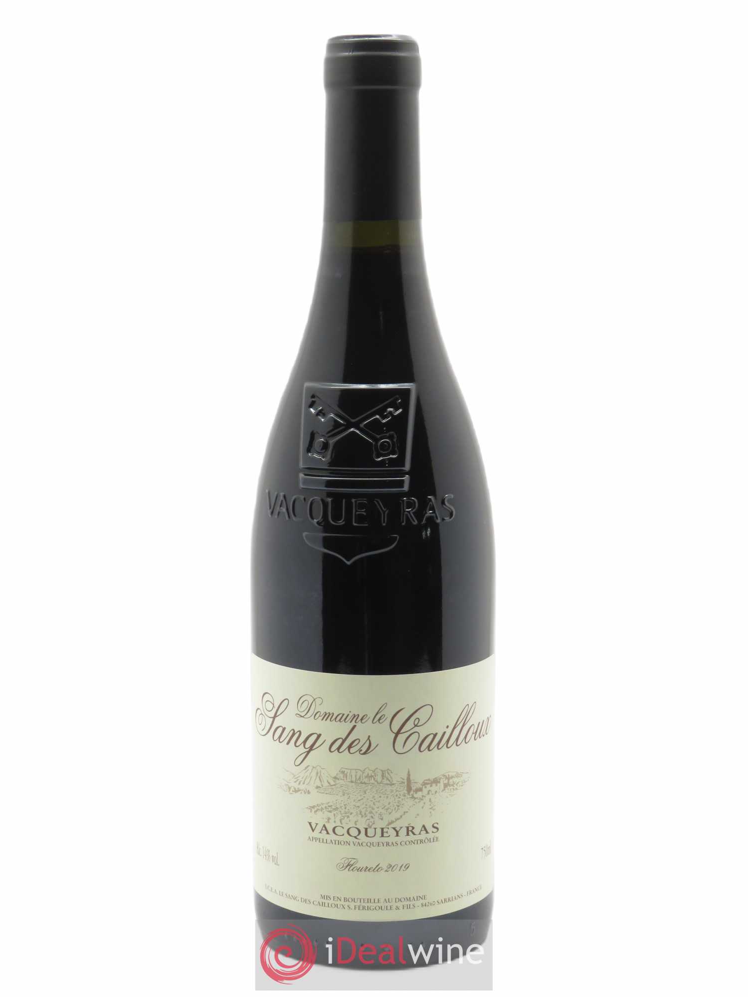 Vacqueyras Floureto Le Sang des Cailloux 2019 - Lot de 1 bouteille - 0