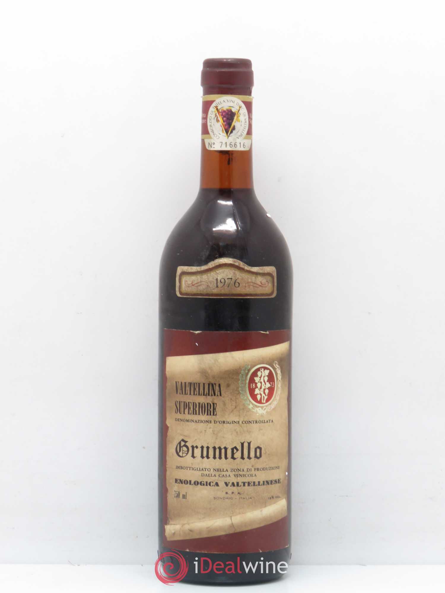 Italie Valtellina Superiore DOC Enologica Valtellinese Grumello (sans prix de réserve) 1976 - Posten von 1 Flasche - 0