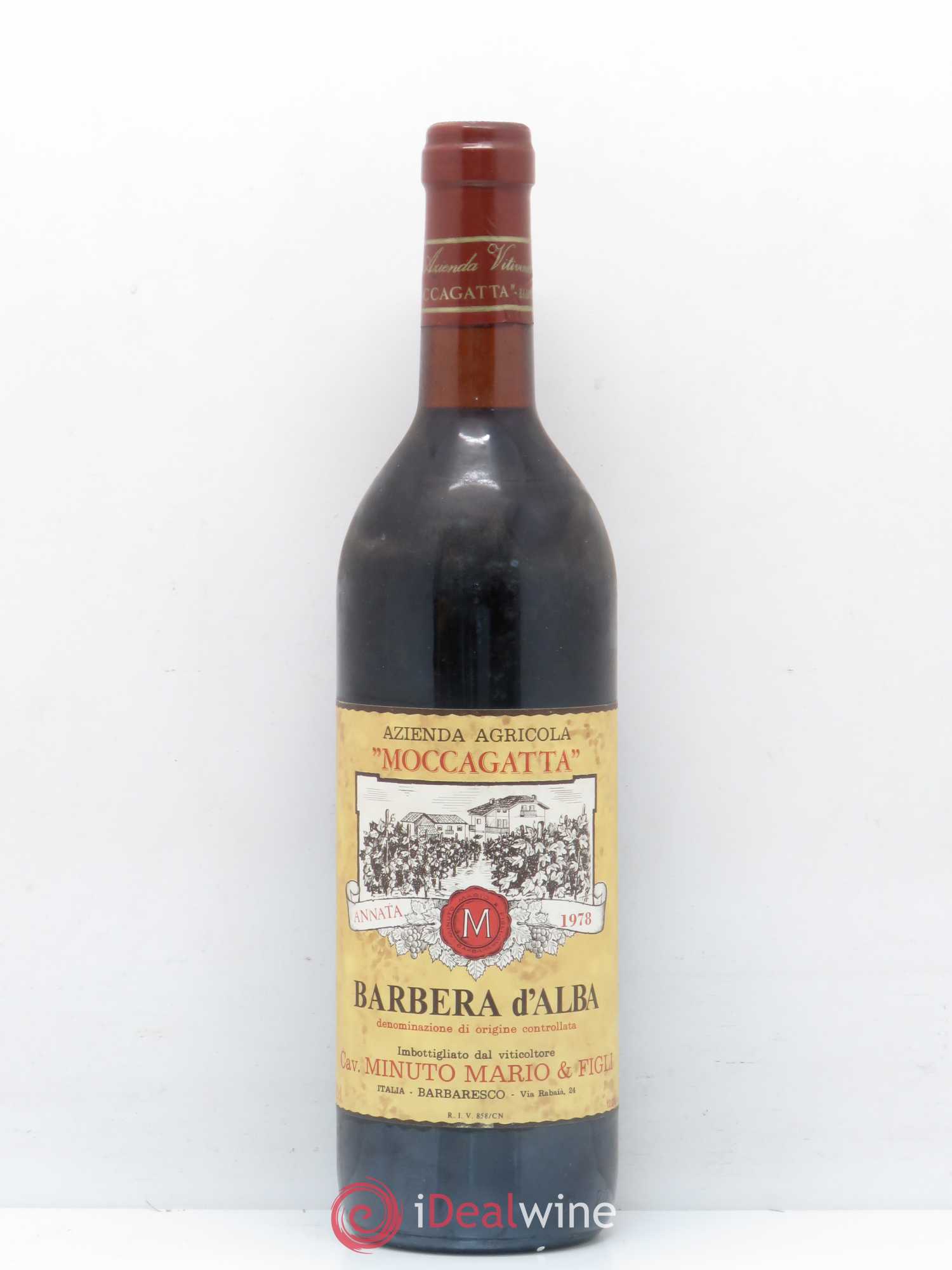Barbera d'Alba DOC Moccagatta 1978 - Lot of 1 bottle - 0