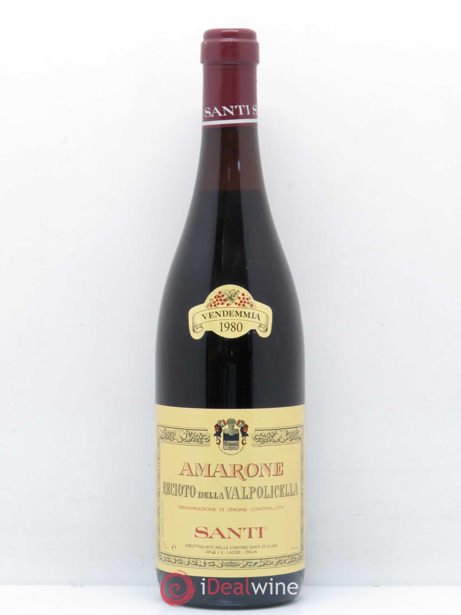 Amarone della Valpolicella DOC Reciotto della Valpolicella Santi 1980 - Posten von 1 Flasche - 0