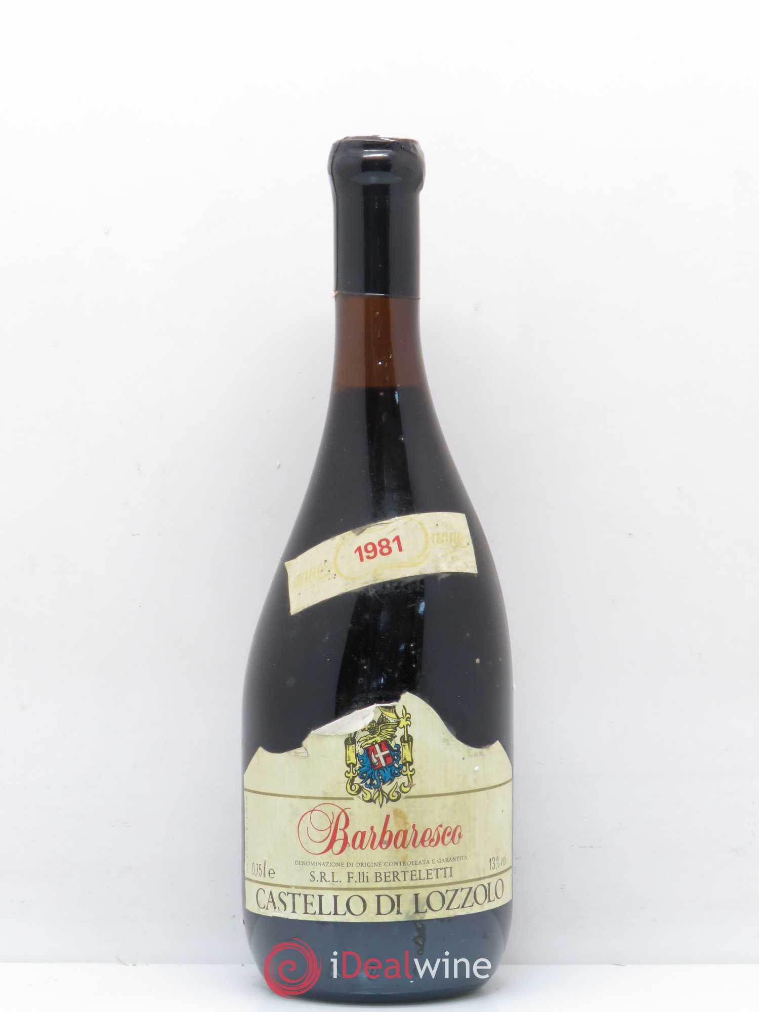 Barbaresco DOCG Castello di Lozzolo 1981 - Lot de 1 bouteille - 0