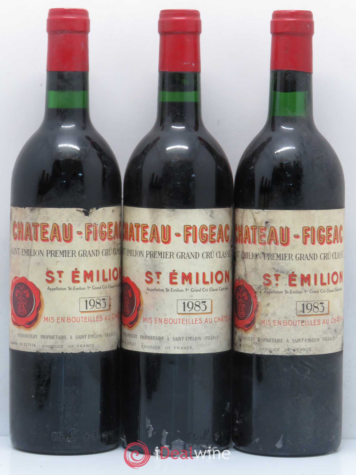 Château Figeac 1er Grand Cru Classé A 1983 - Lot de 6 bouteilles - 1