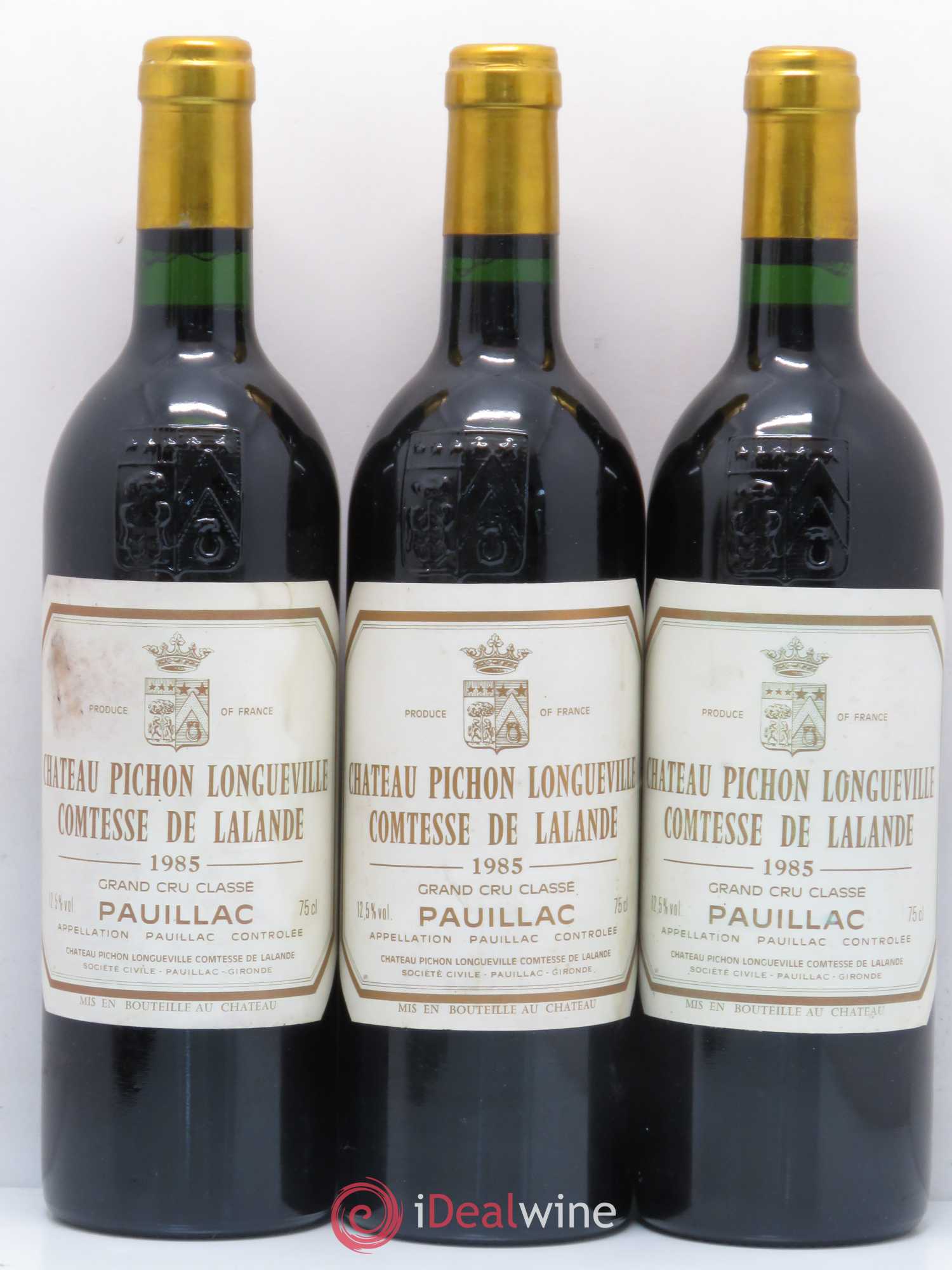 Château Pichon Longueville Comtesse de Lalande 2ème Grand Cru Classé 1985 - Lot de 6 bouteilles - 1