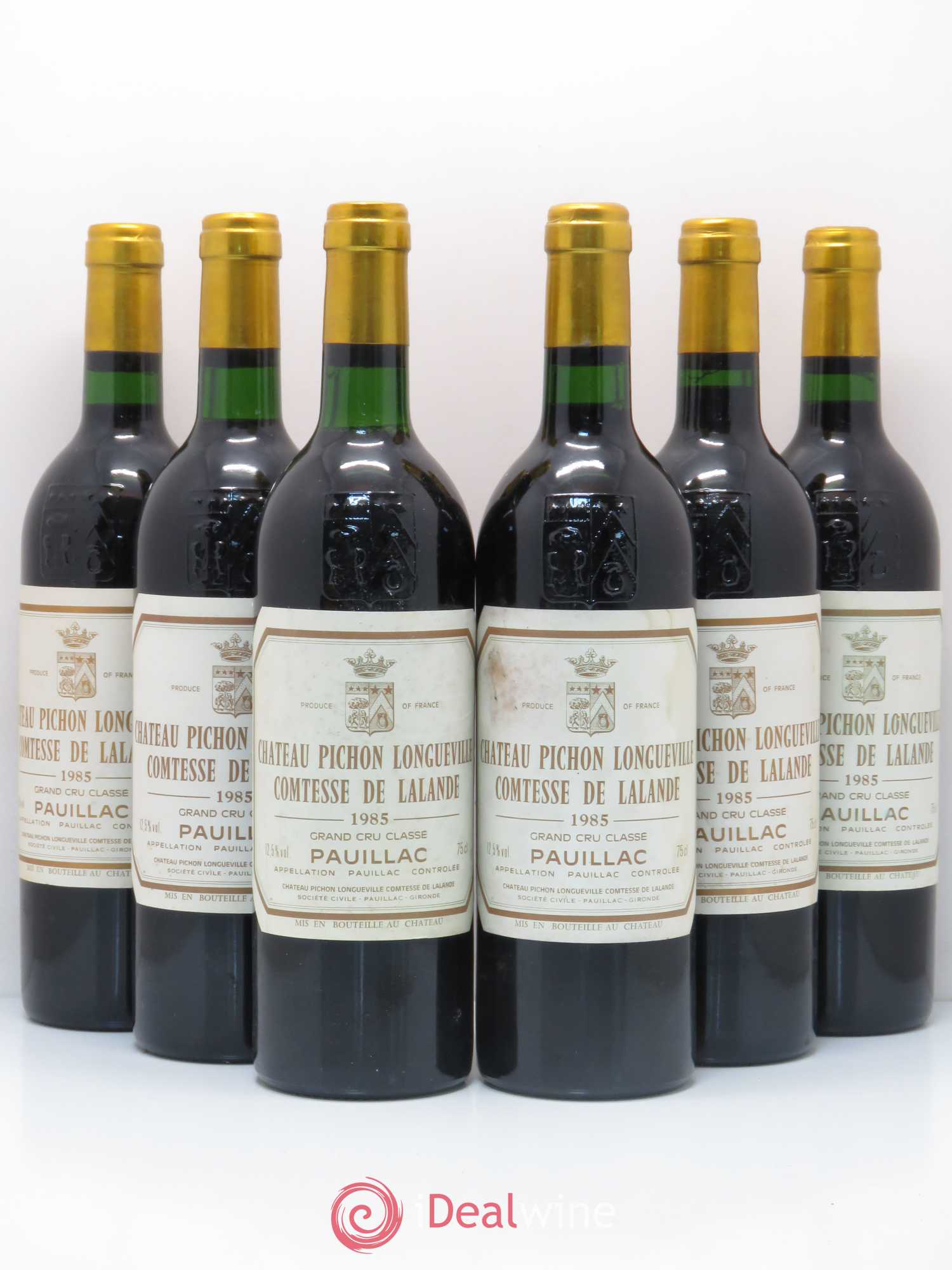 Château Pichon Longueville Comtesse de Lalande 2ème Grand Cru Classé 1985 - Lot de 6 bouteilles - 0