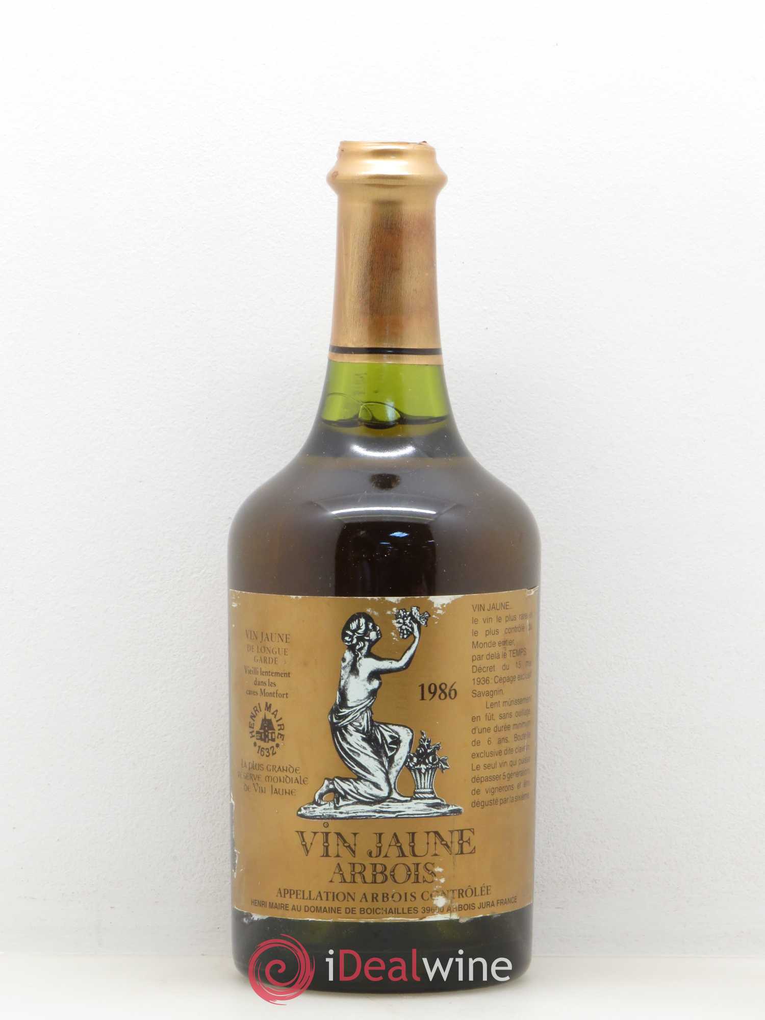 Arbois Vin Jaune Henry Maire 1986 - Posten von 1 Flasche - 0