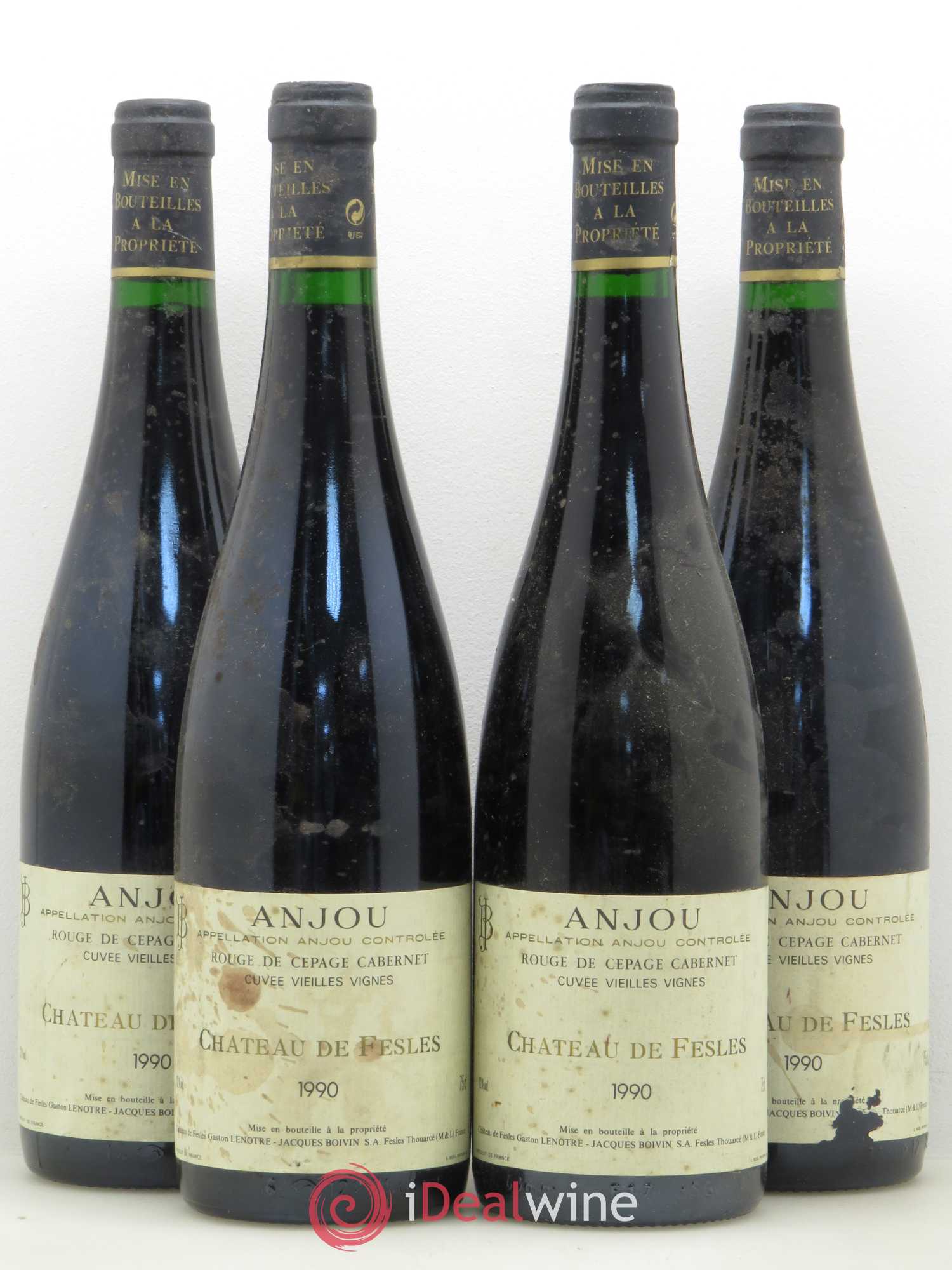 Anjou Vieilles Vignes Château de Fesles 1990 - Posten von 4 Flaschen - 0
